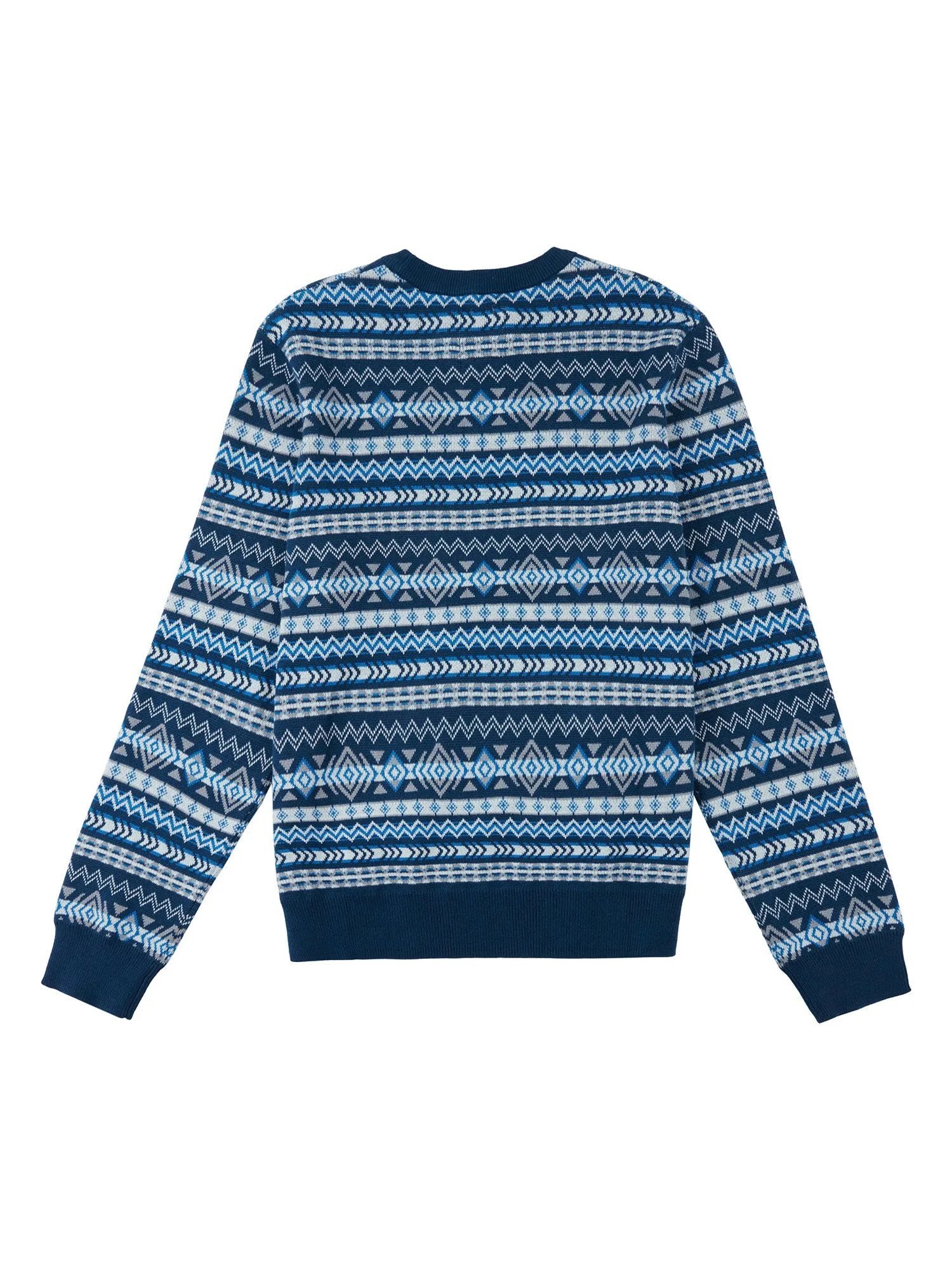 Geo Jacquard Knit Sweater in Blue Wing Teal sold by Penfield product image thumbnail 2