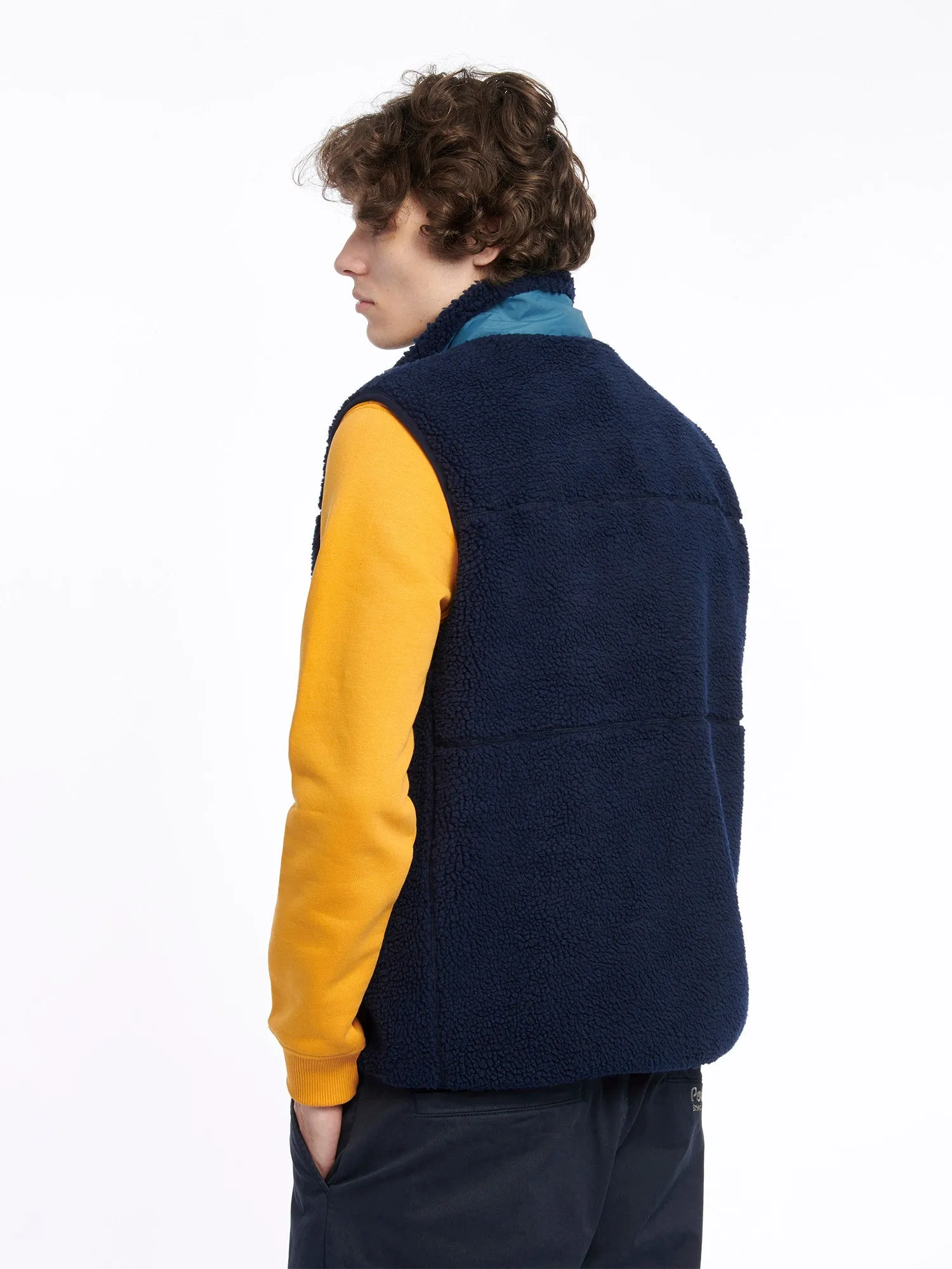 P Bear Fleece Vest in Navy Blue sold by Penfield product image thumbnail 3
