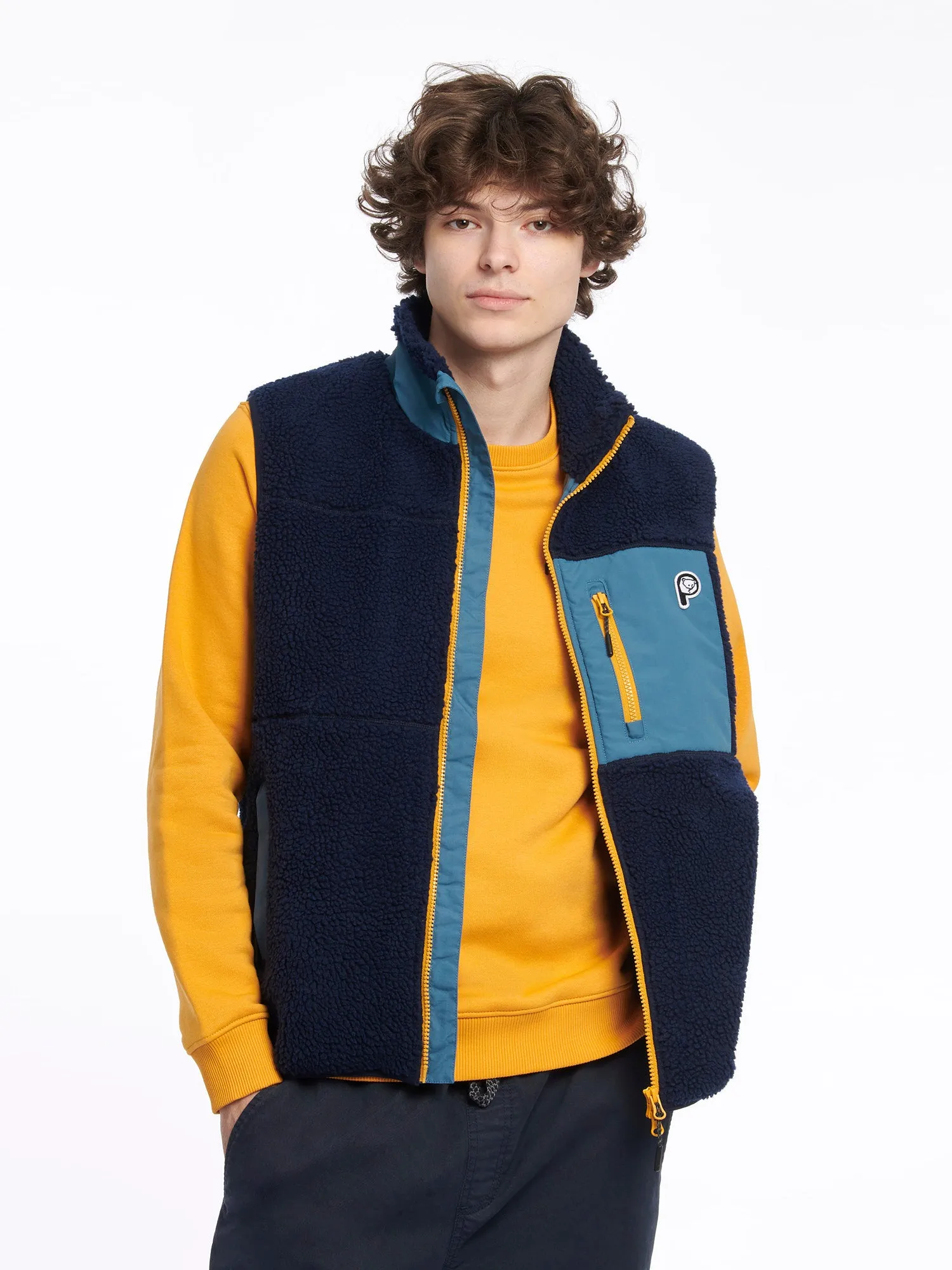 P Bear Fleece Vest in Navy Blue sold by Penfield product image thumbnail 2