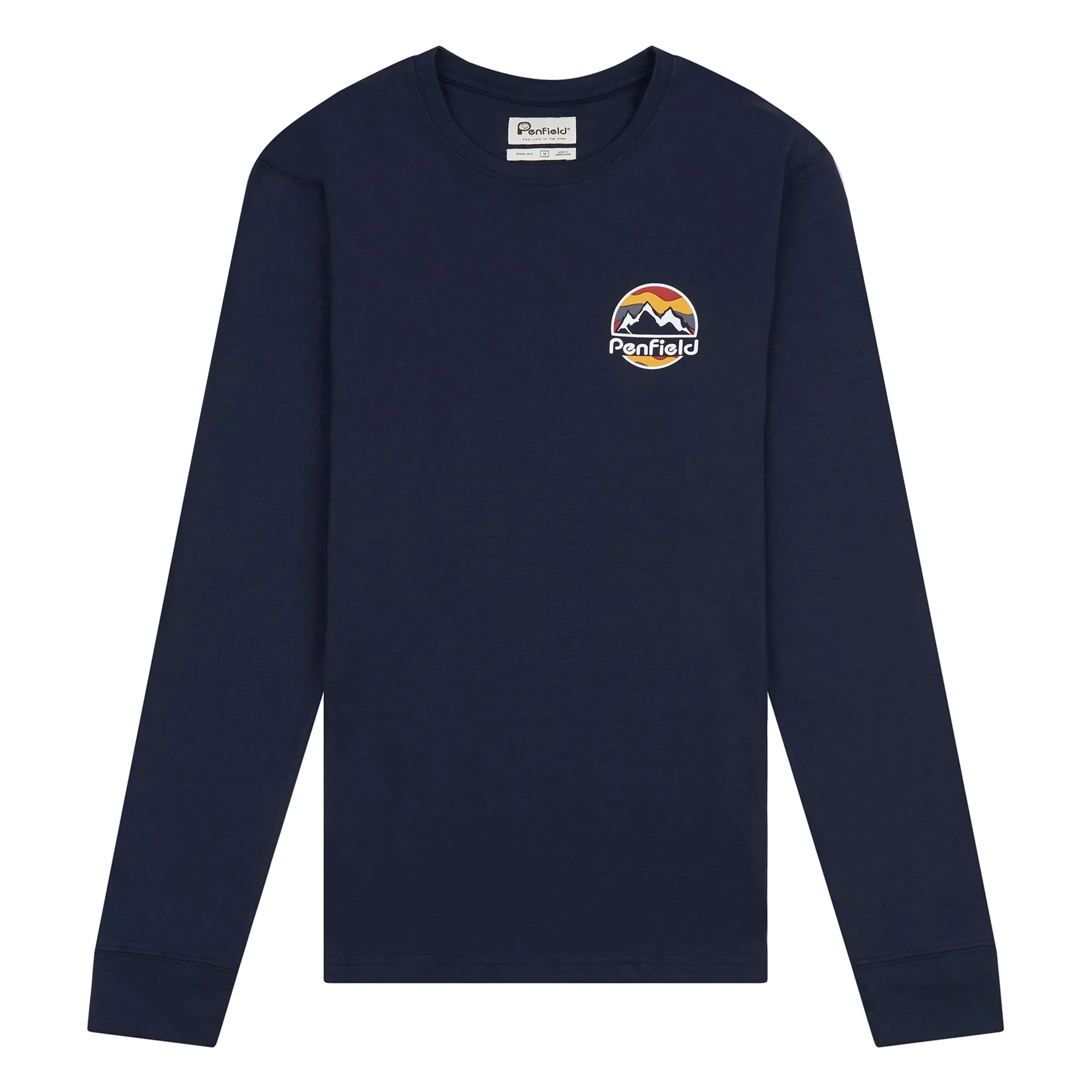Back Circular Long Sleeve T-Shirt Navy Blue sold by Penfield product image thumbnail 5
