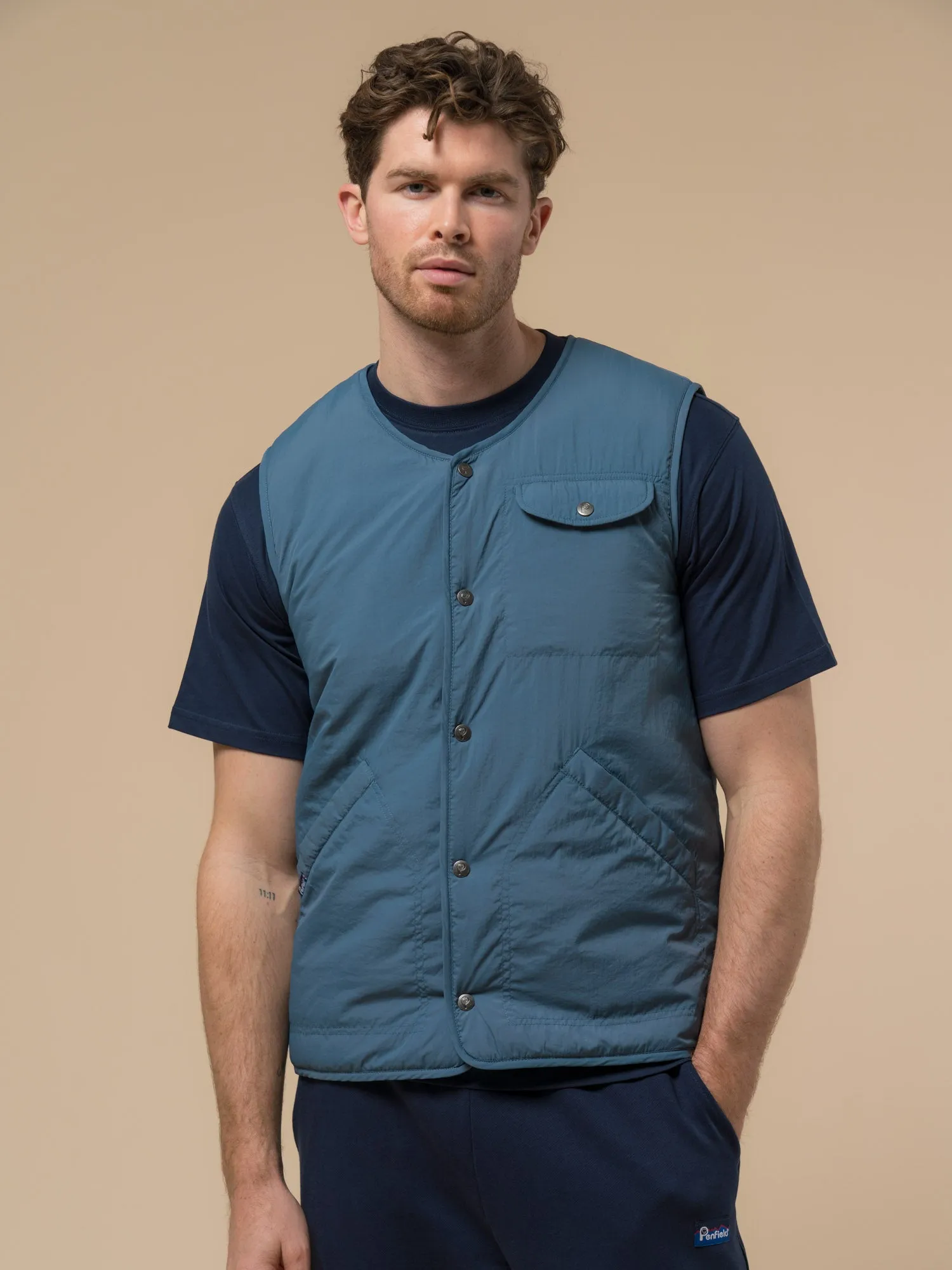 Cahoon Rochester Light Vest in Blue Fusion sold by Penfield product image thumbnail 2