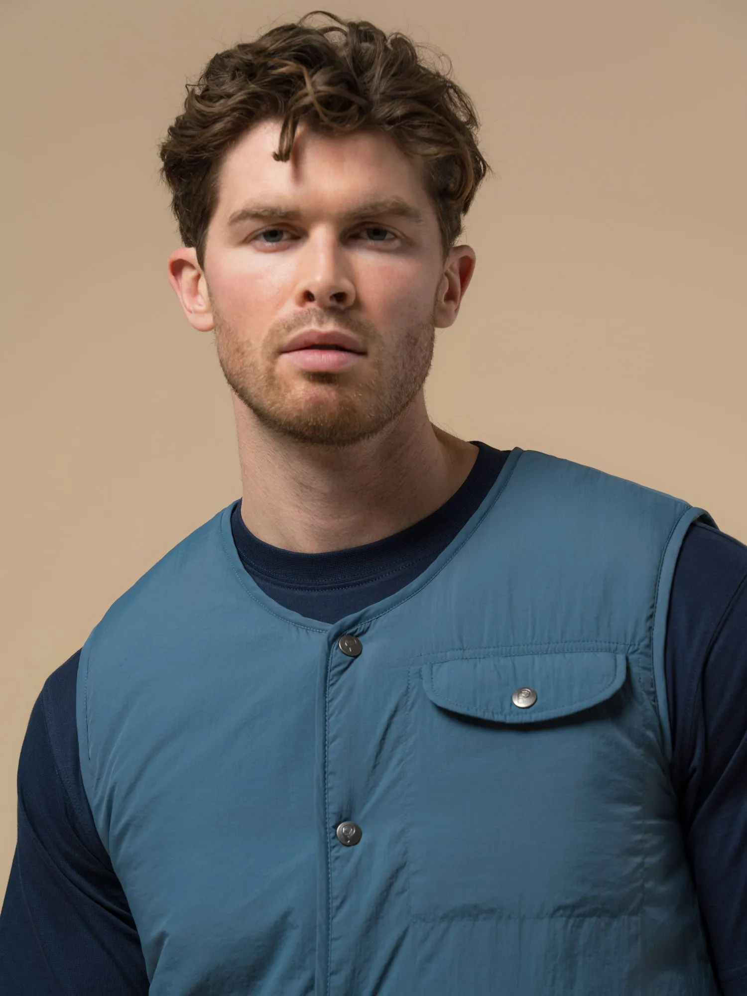 Cahoon Rochester Light Vest in Blue Fusion sold by Penfield product image thumbnail 3