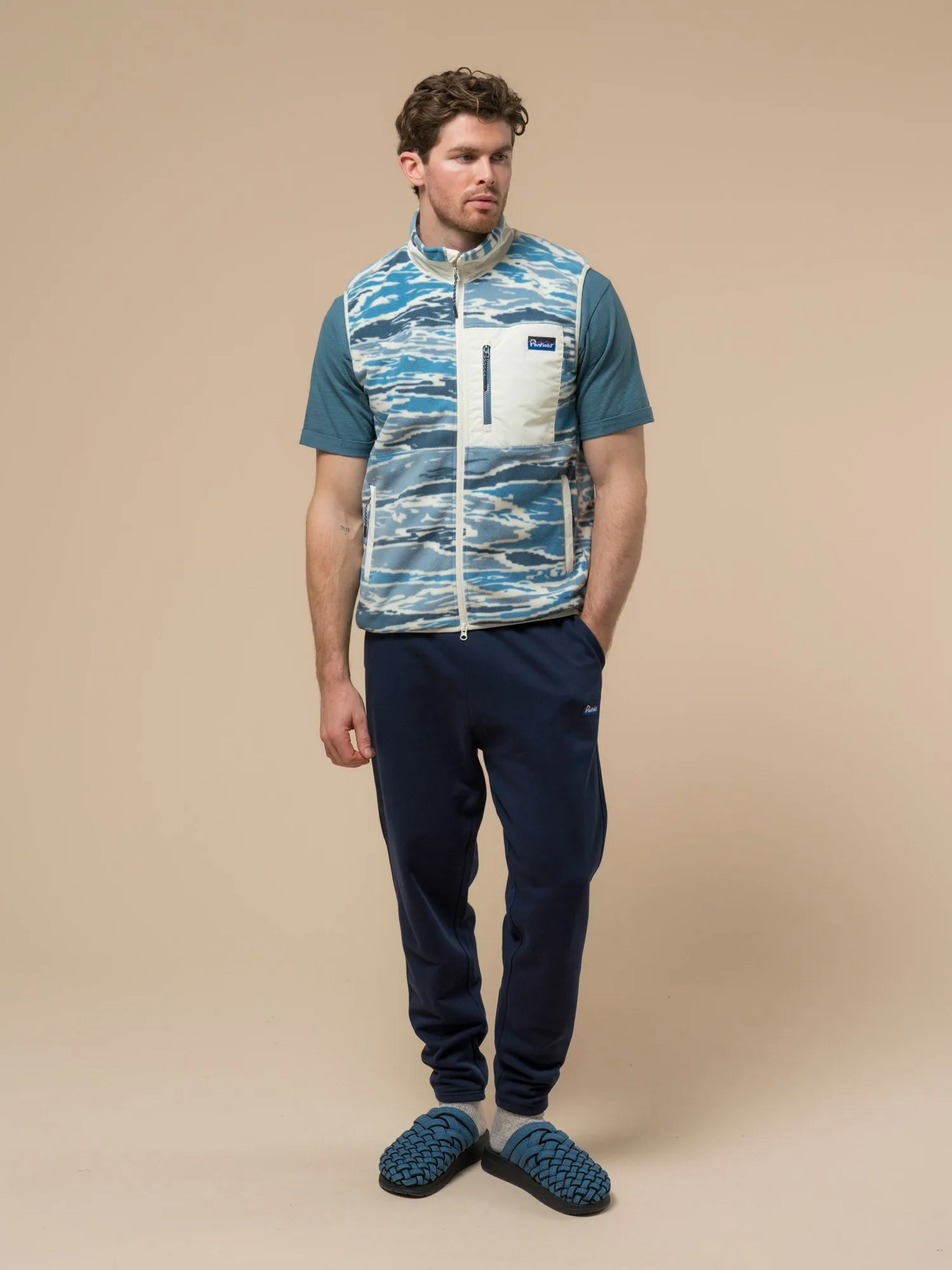 Bay Jacquard Microfleece Vest in Blue Fusion sold by Penfield product image thumbnail 4