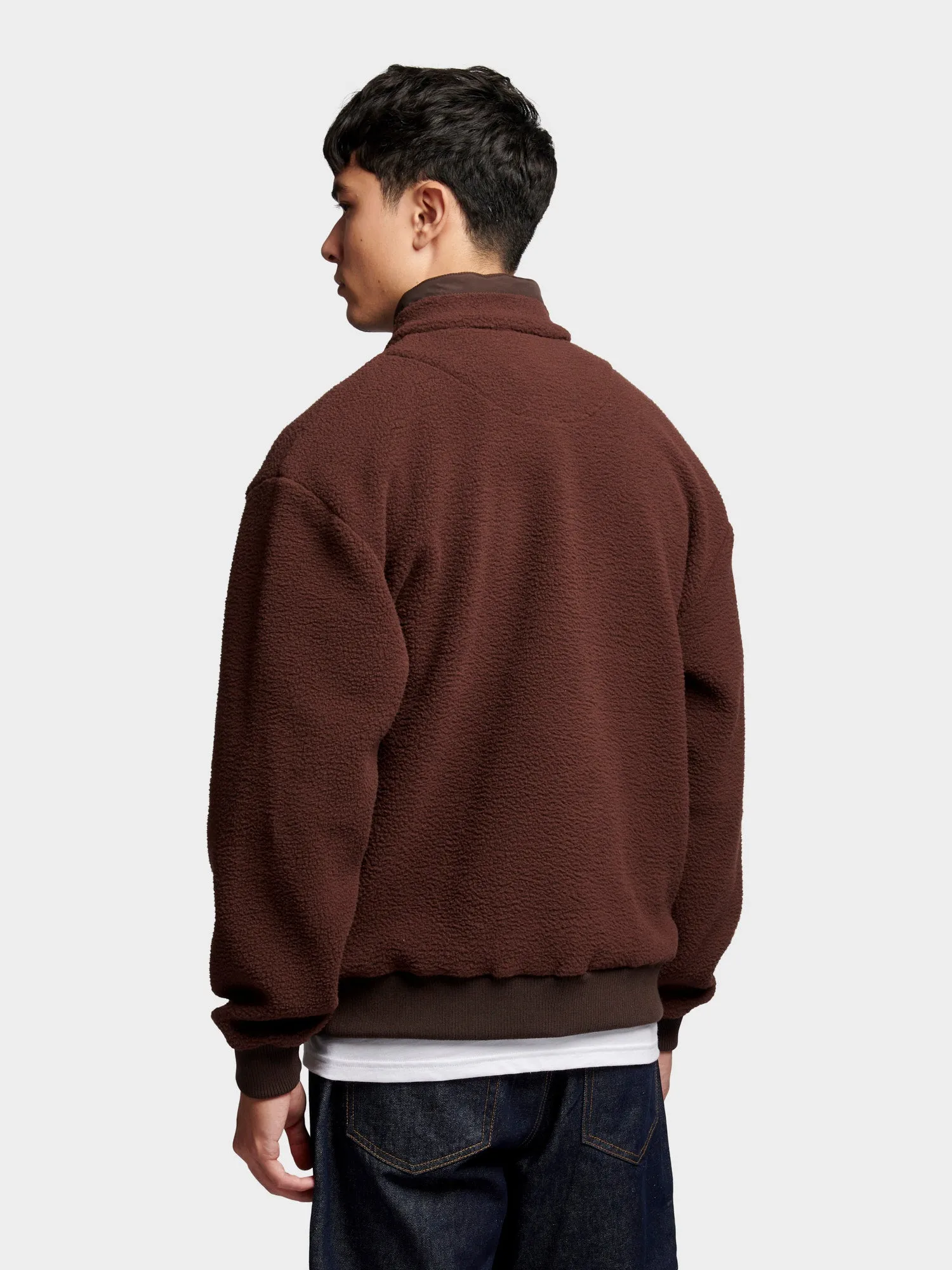1/4 Zip Funnel Neck Fleece in Chicory Coffee sold by Penfield product image thumbnail 5