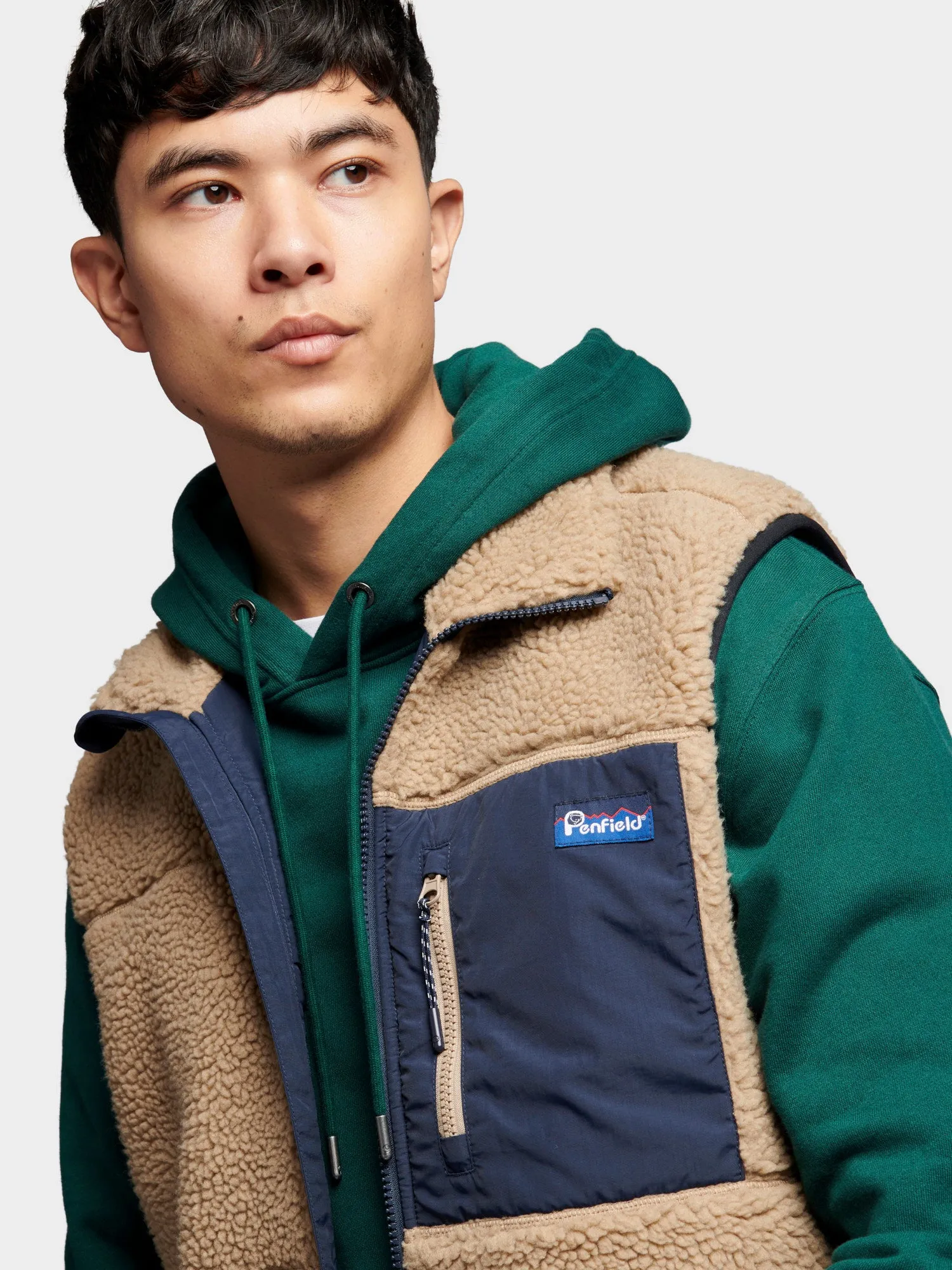 Mattawa Fleece Vest in Chinchilla sold by Penfield product image thumbnail 4