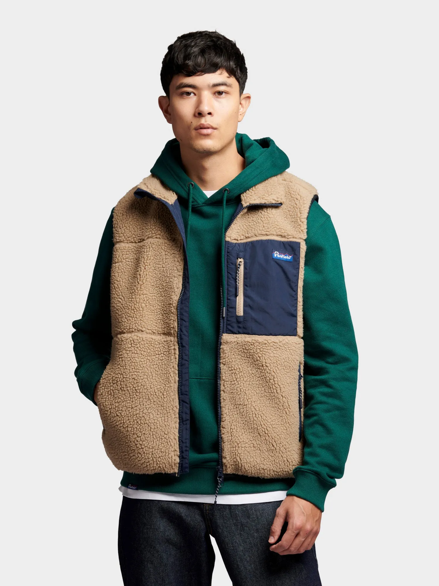 Mattawa Fleece Vest in Chinchilla sold by Penfield product image thumbnail 2