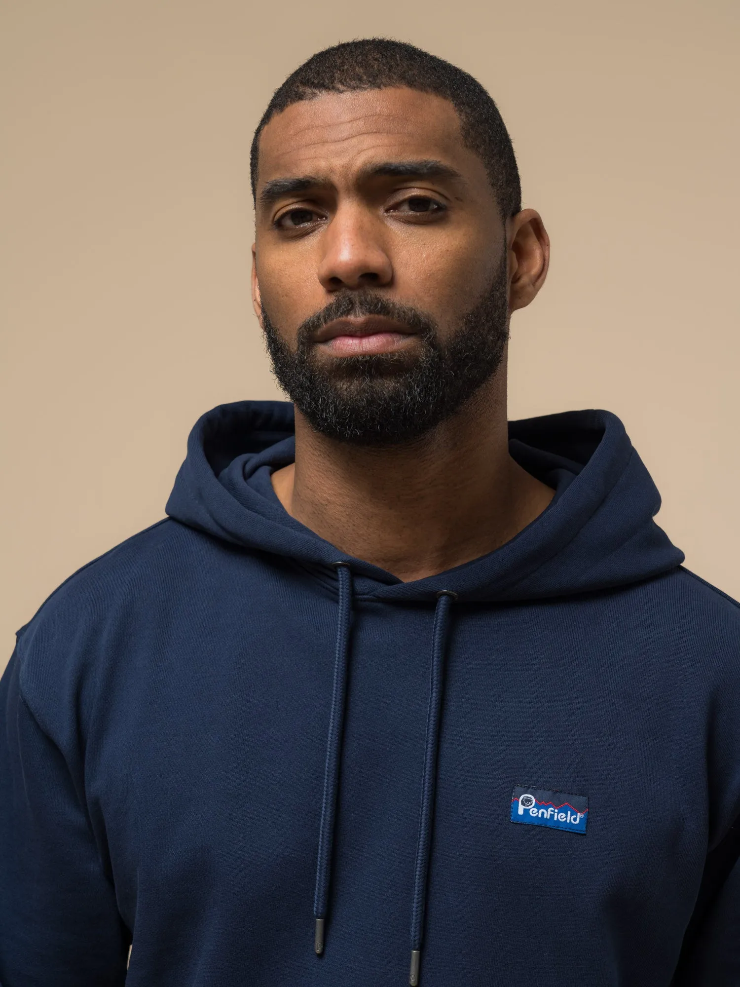 Original Logo Hoodie in Navy Blue sold by Penfield product image thumbnail 3