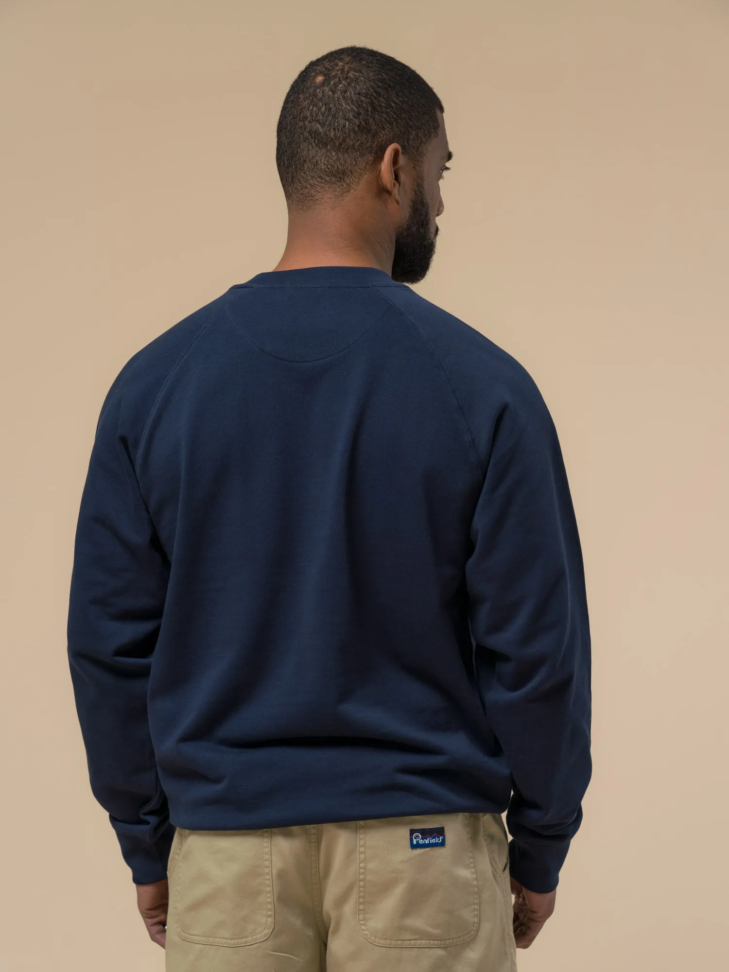 Original Logo Sweatshirt in Navy Blue sold by Penfield product image thumbnail 5