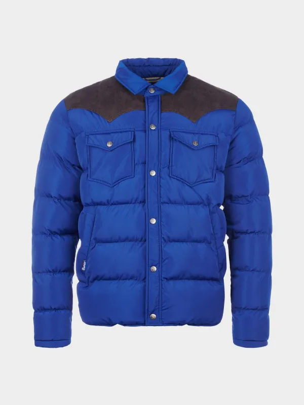 Contrast Yoke Jacket in Sodalite Blue sold by Penfield