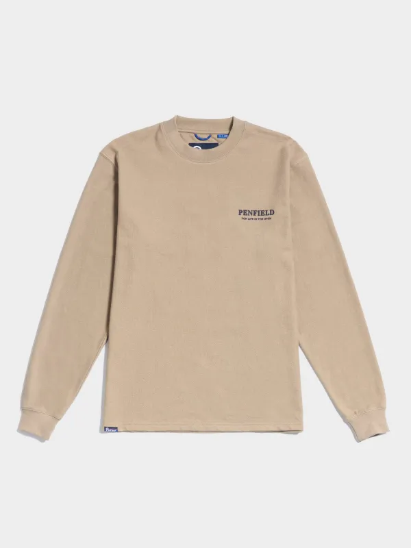 Black Bear Long Sleeve T-Shirt in Chinchilla sold by Penfield