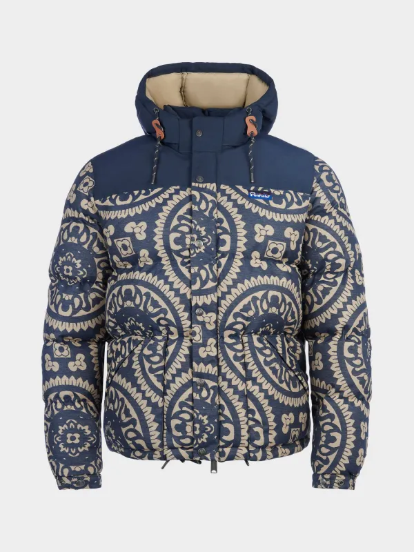 Jacquard Bowerbridge Jacket in Navy Blue made by Penfield
