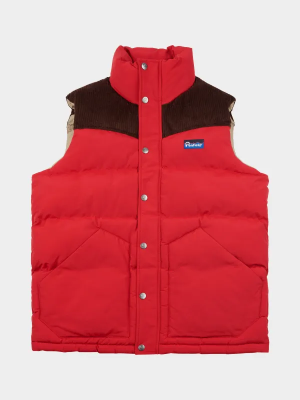 Easton Vest in Equestrian Red sold by Penfield