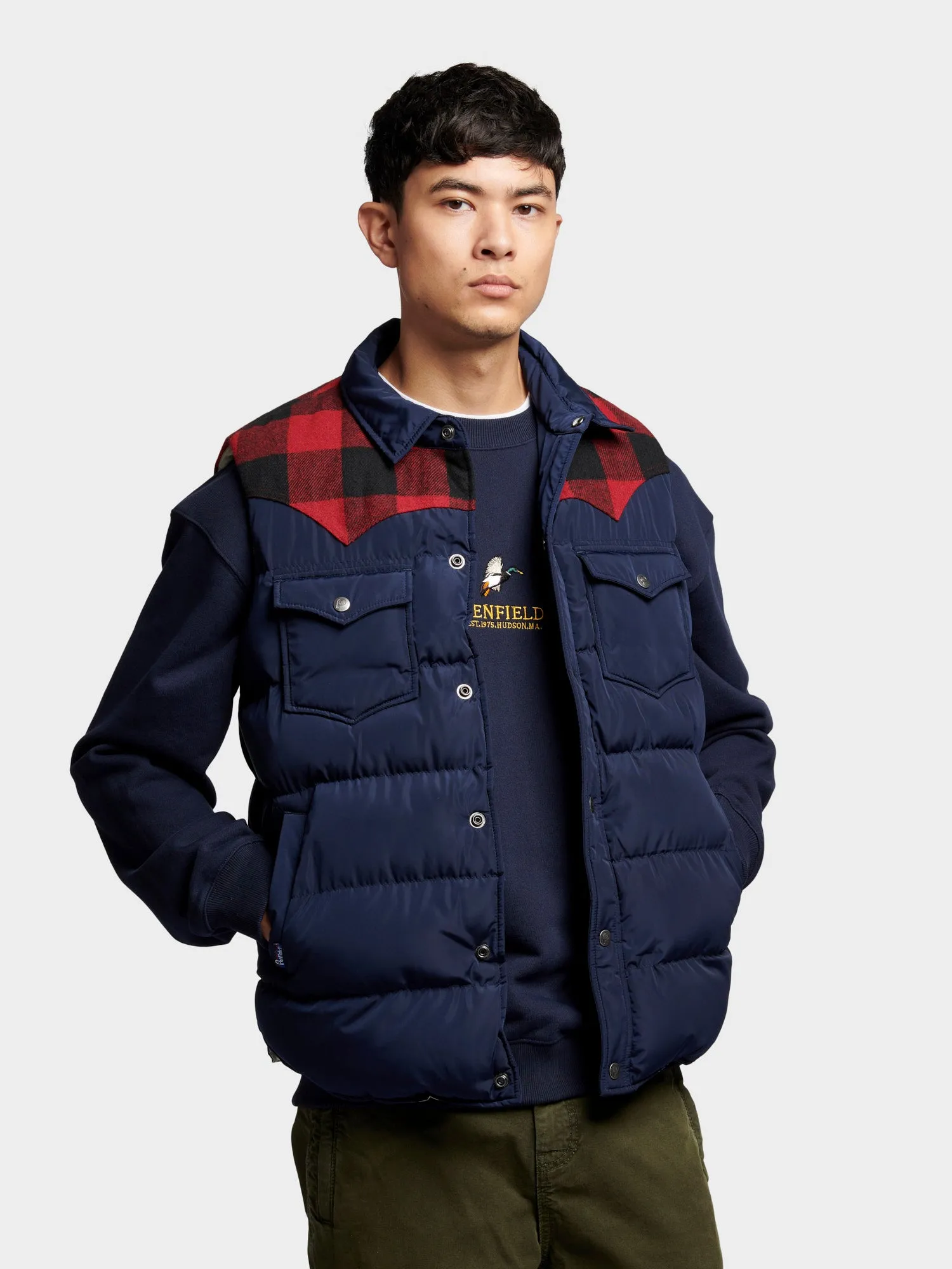Rockford Vest in Navy Blue sold by Penfield product image thumbnail 2