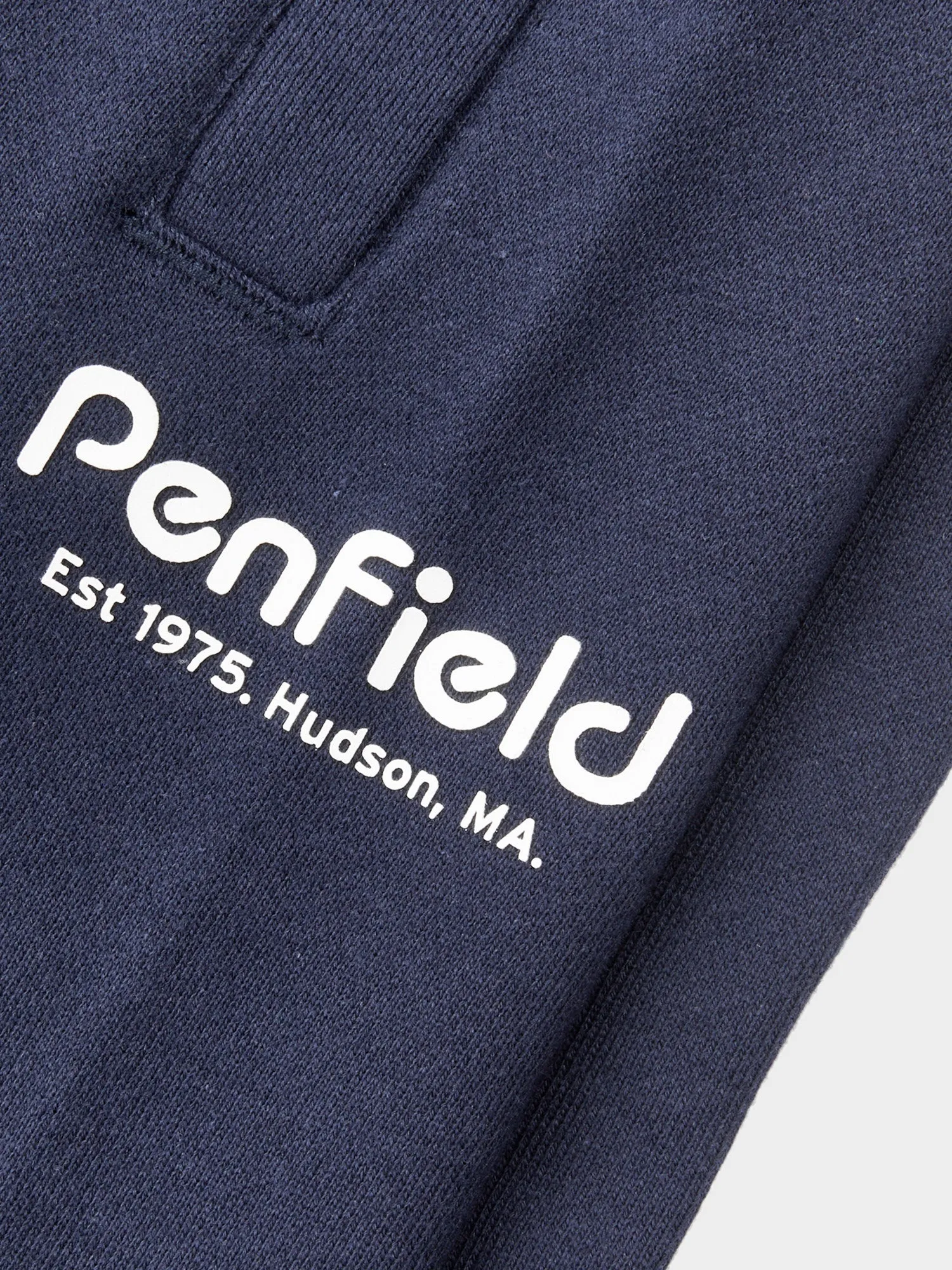 Hudson Script Sweat Short in Navy Blue sold by Penfield product image thumbnail 5