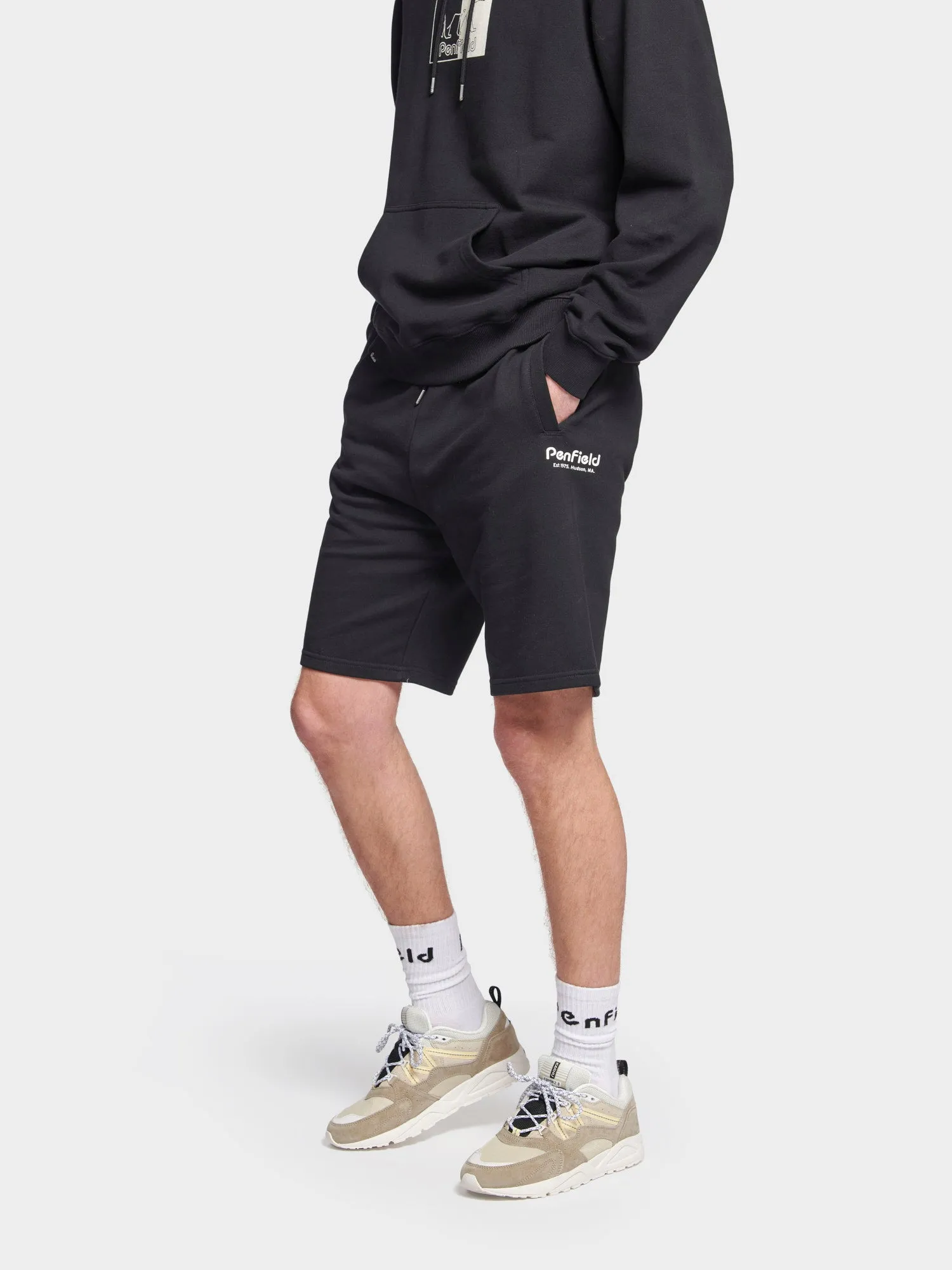 Hudson Script Sweat Short in Black sold by Penfield product image thumbnail 2