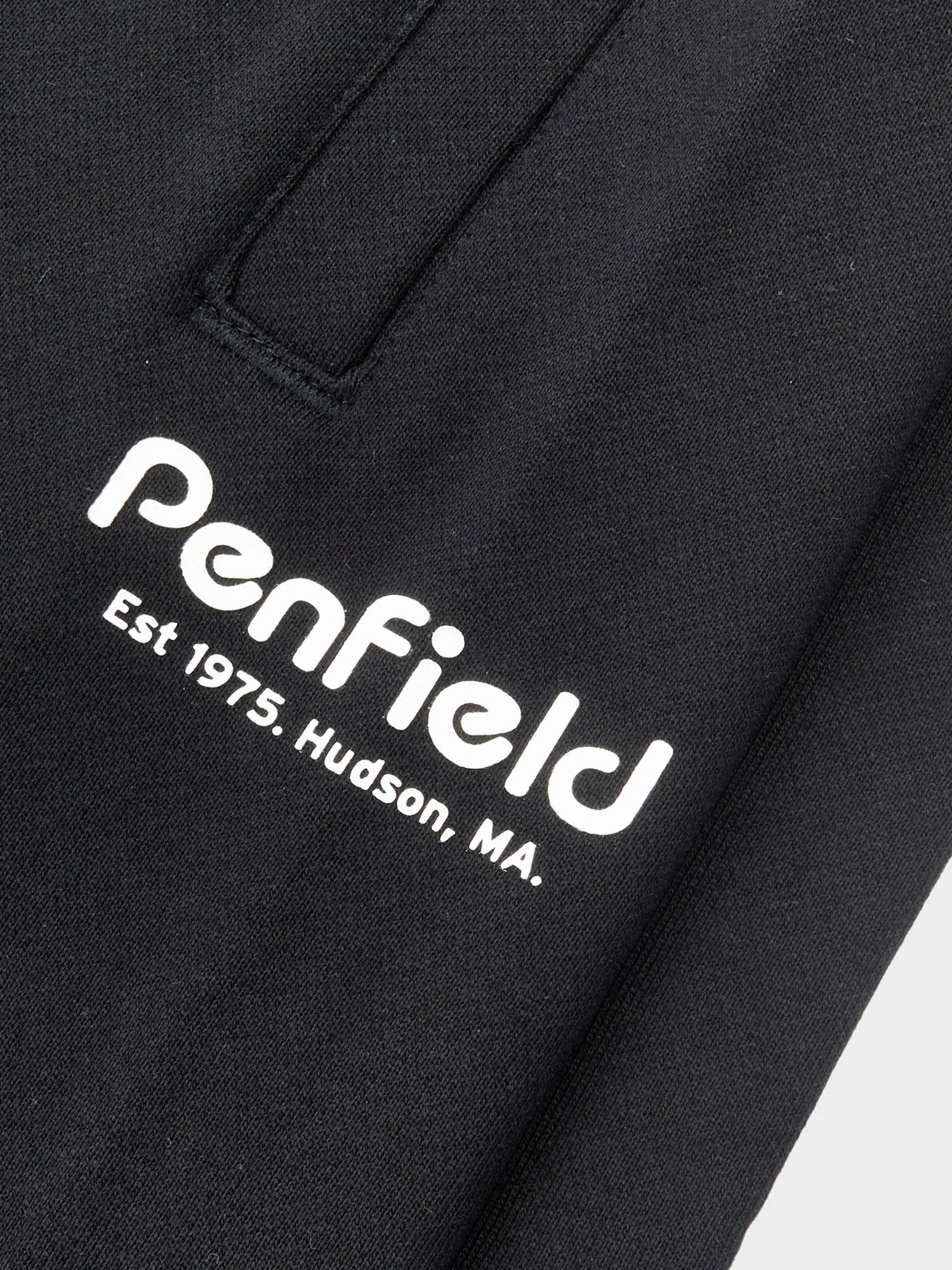 Hudson Script Sweat Short in Black sold by Penfield product image thumbnail 5