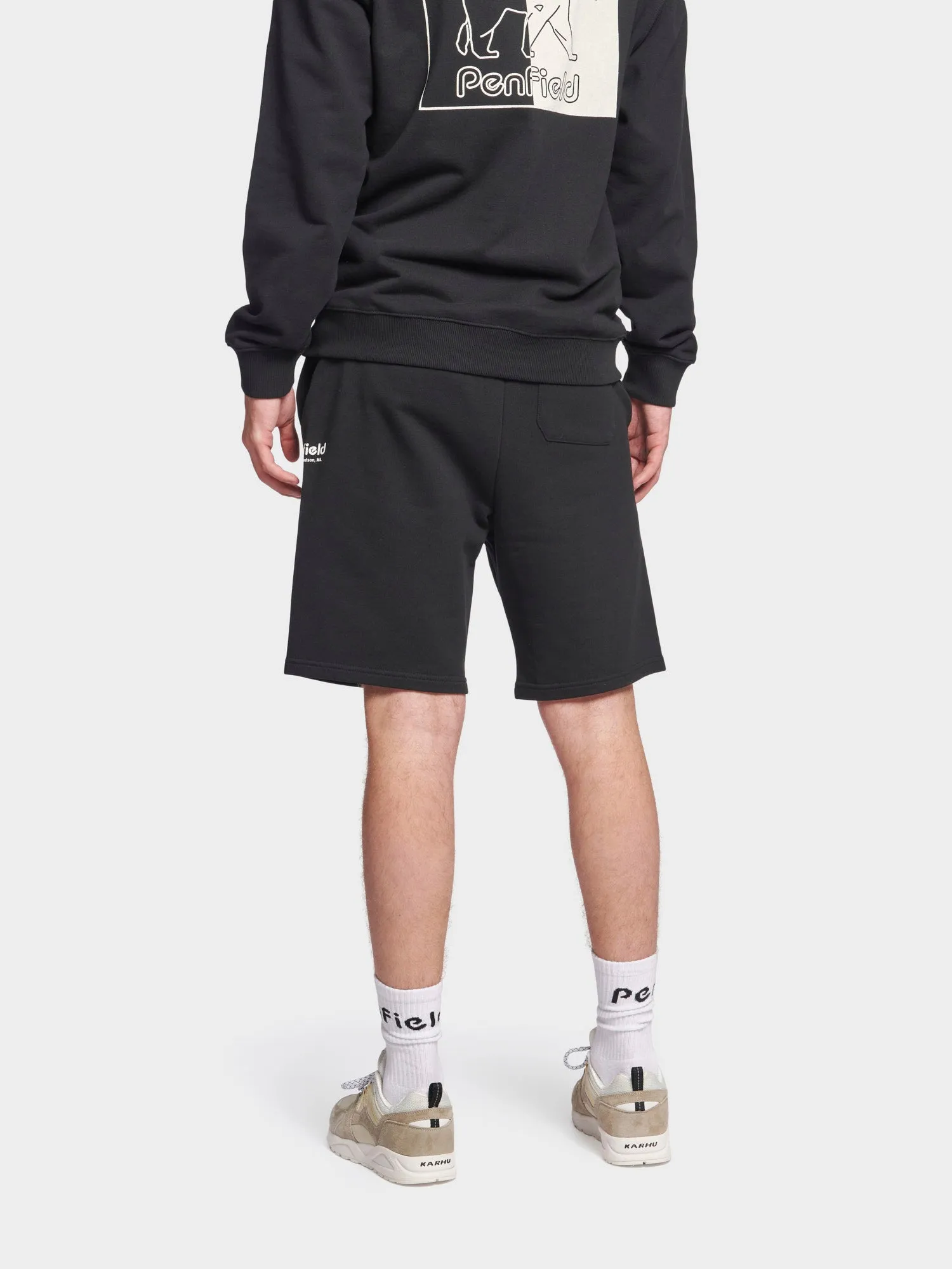 Hudson Script Sweat Short in Black sold by Penfield product image thumbnail 3