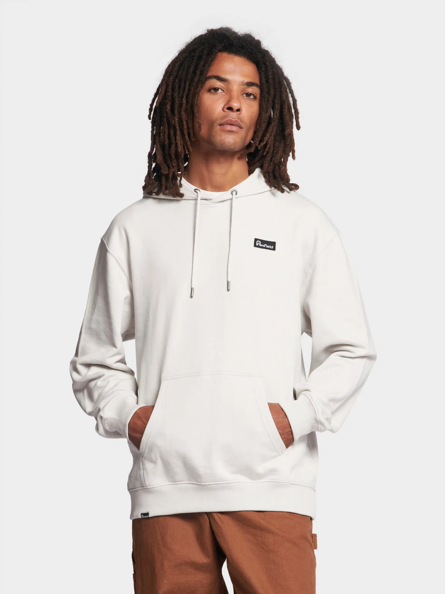 Badge Hoodie in Nimbus Cloud sold by Penfield product image thumbnail 2