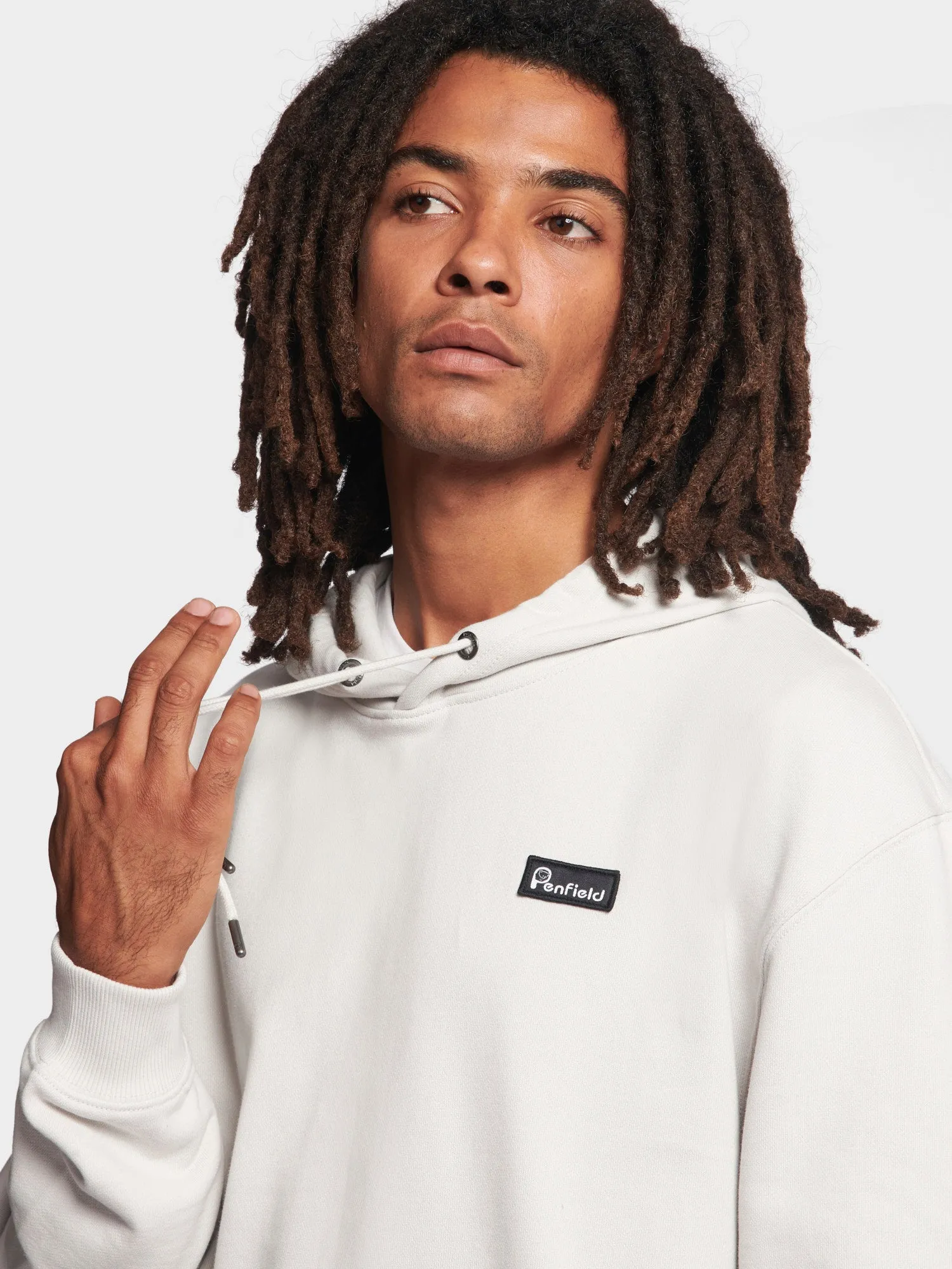 Badge Hoodie in Nimbus Cloud sold by Penfield product image thumbnail 4