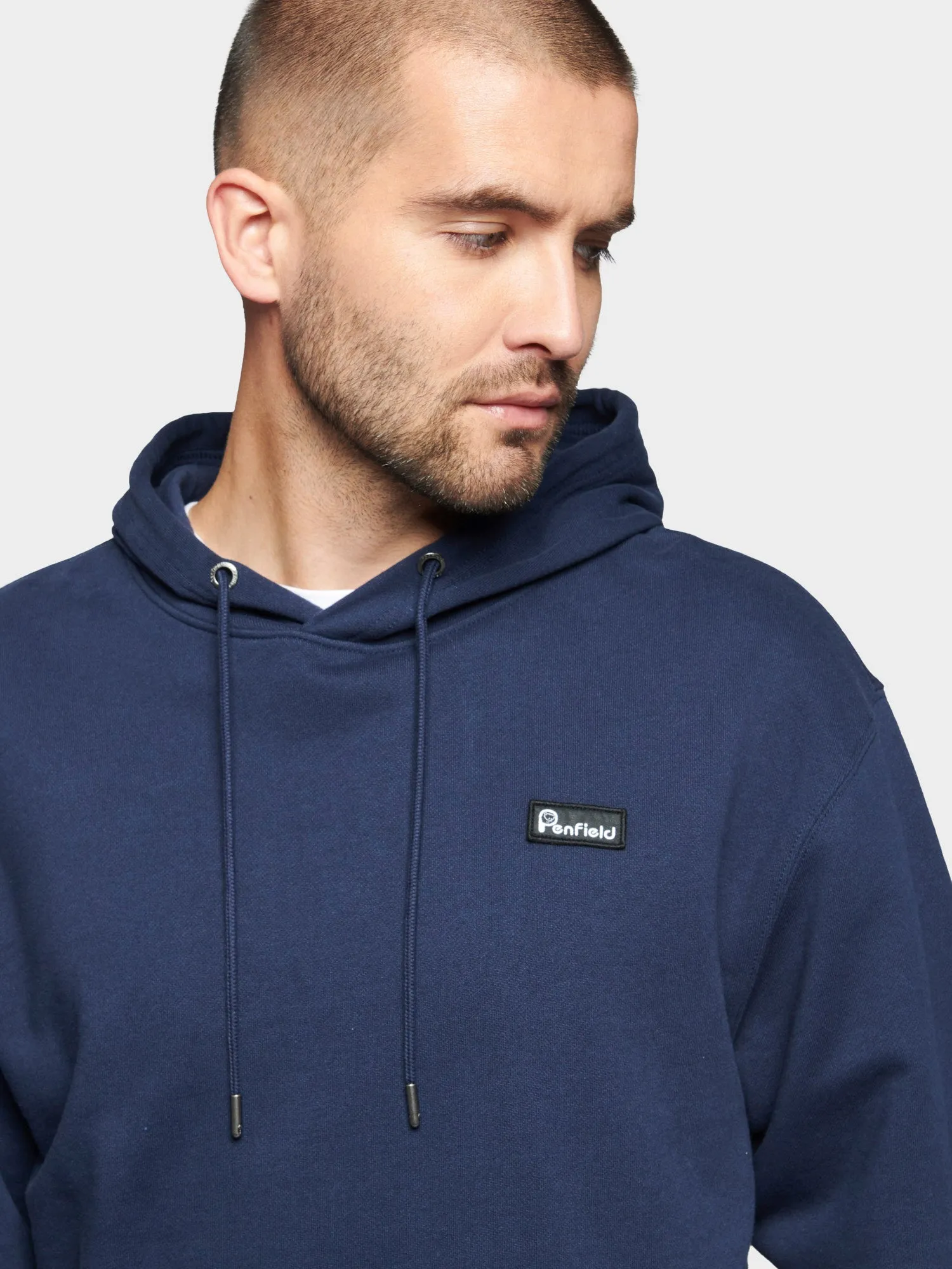 Badge Hoodie in Navy Blue sold by Penfield product image thumbnail 4