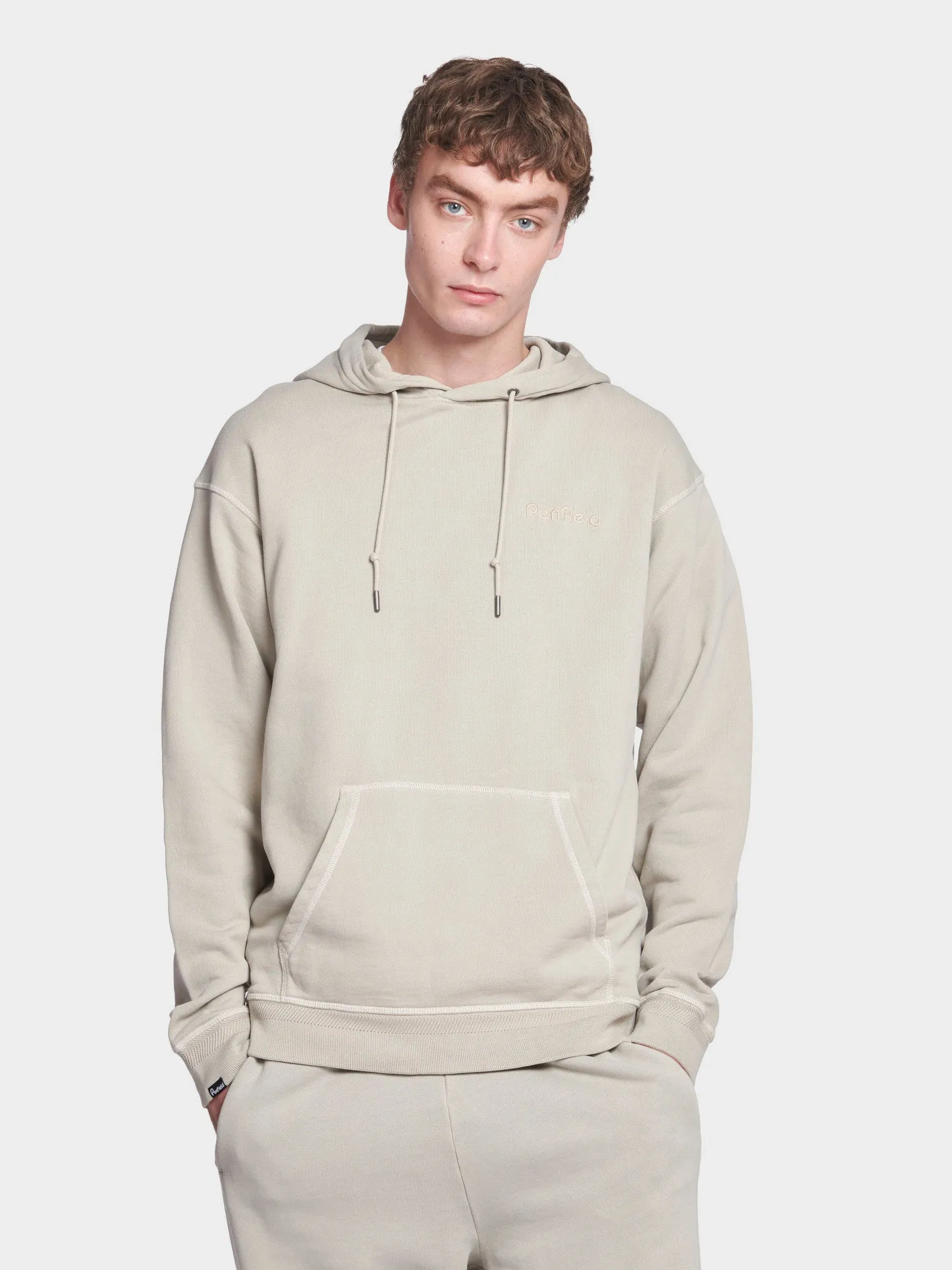 Washed Loopback Hoodie in Silver Gray sold by Penfield product image thumbnail 2