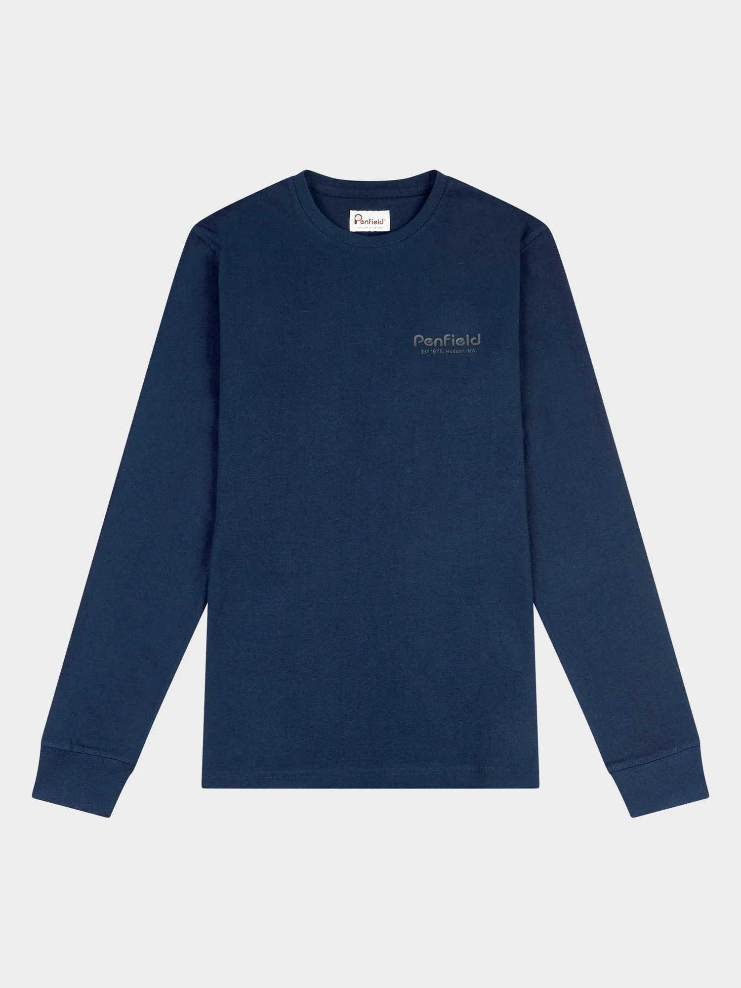 Arc Mountain Long Sleeve T-Shirt in Navy Blue sold by Penfield