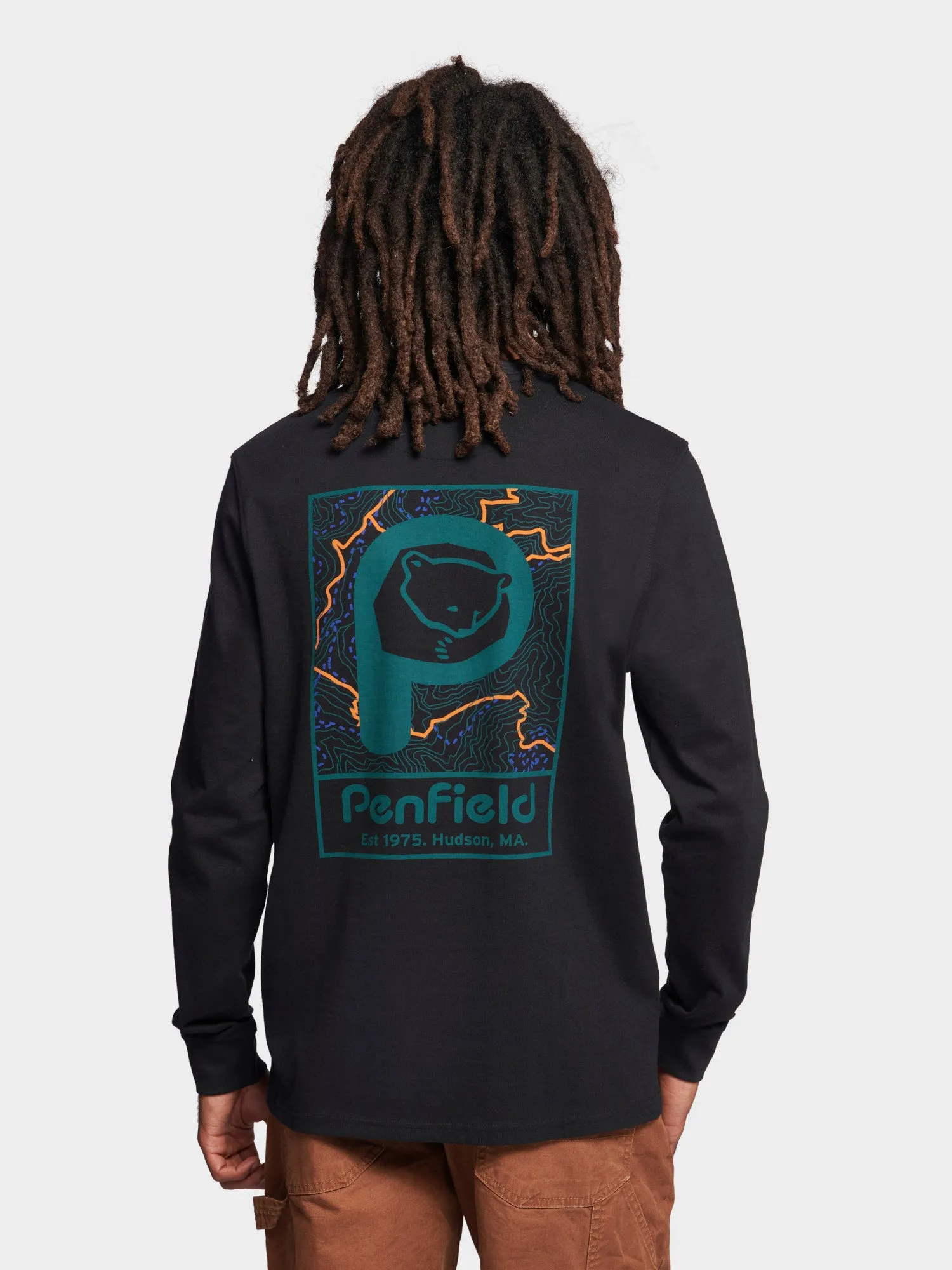 Trail Long Sleeve T-Shirt in Black sold by Penfield product image thumbnail 4