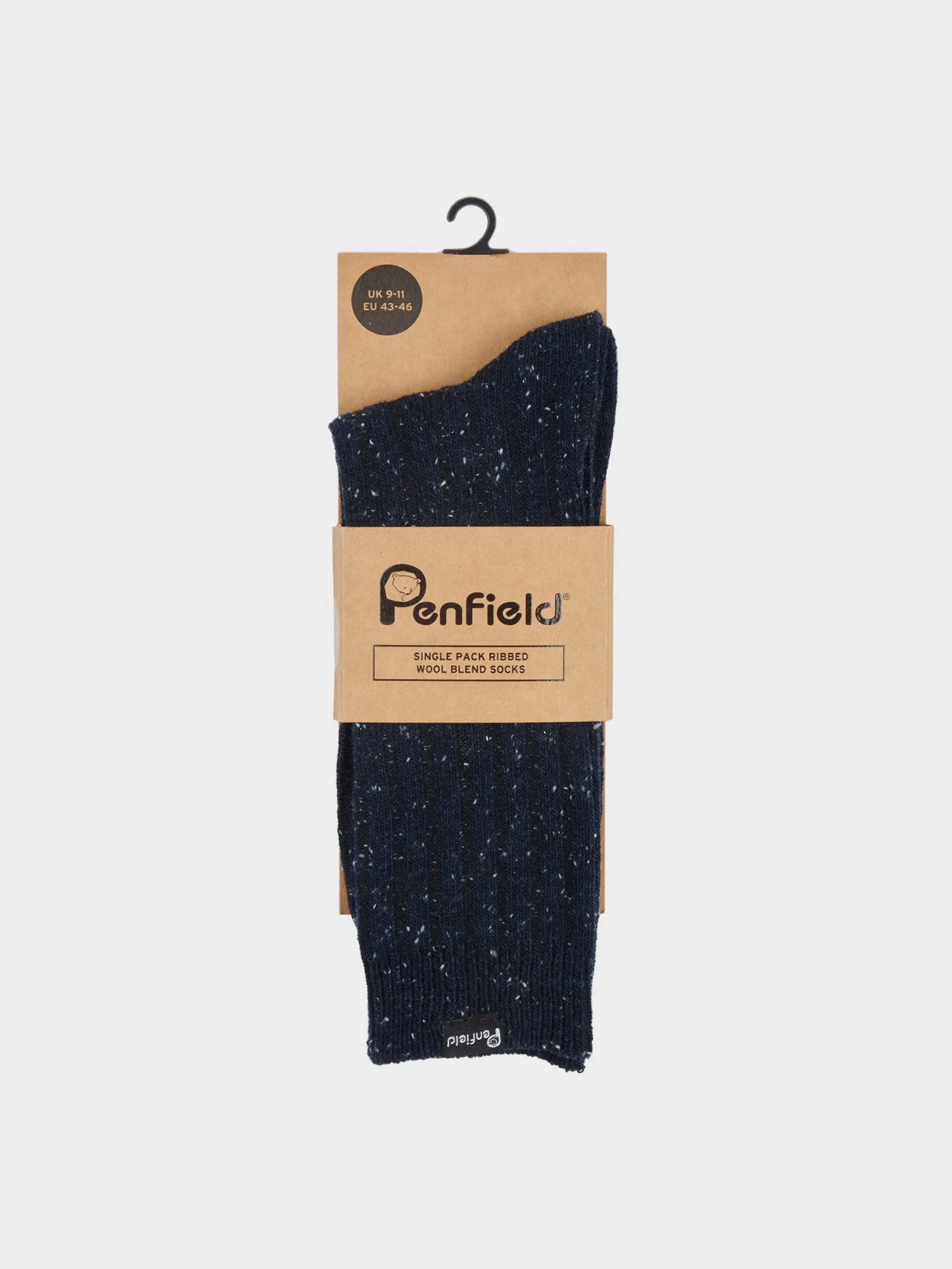 Ribbed Wool Blend Socks in Navy Blue sold by Penfield product image thumbnail 3