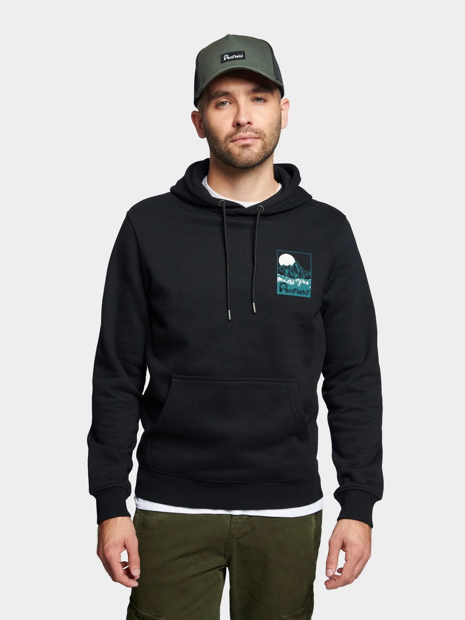 Washed Mountain Graphic Hoodie in Black sold by Penfield product image thumbnail 3