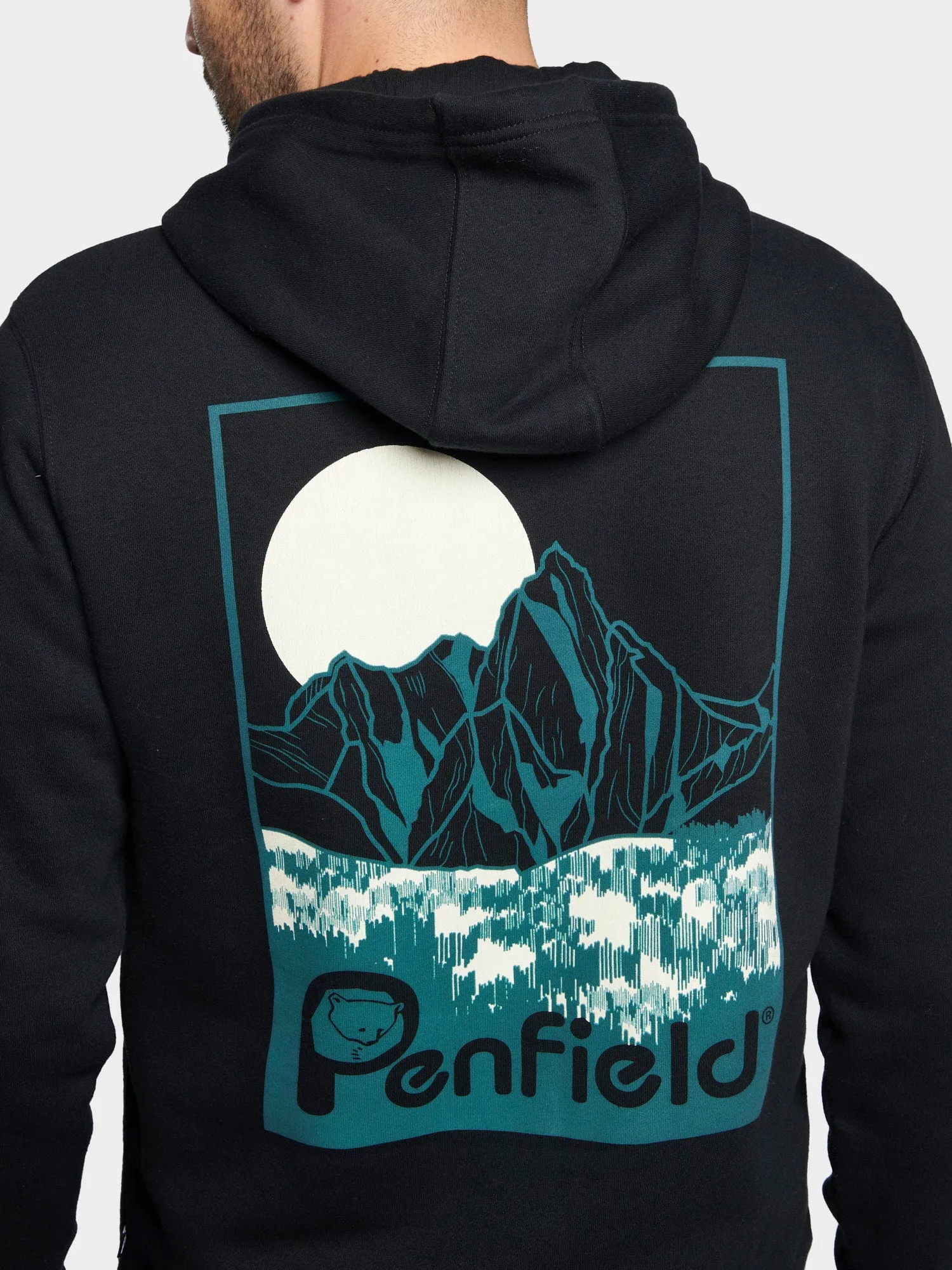 Washed Mountain Graphic Hoodie in Black sold by Penfield product image thumbnail 2