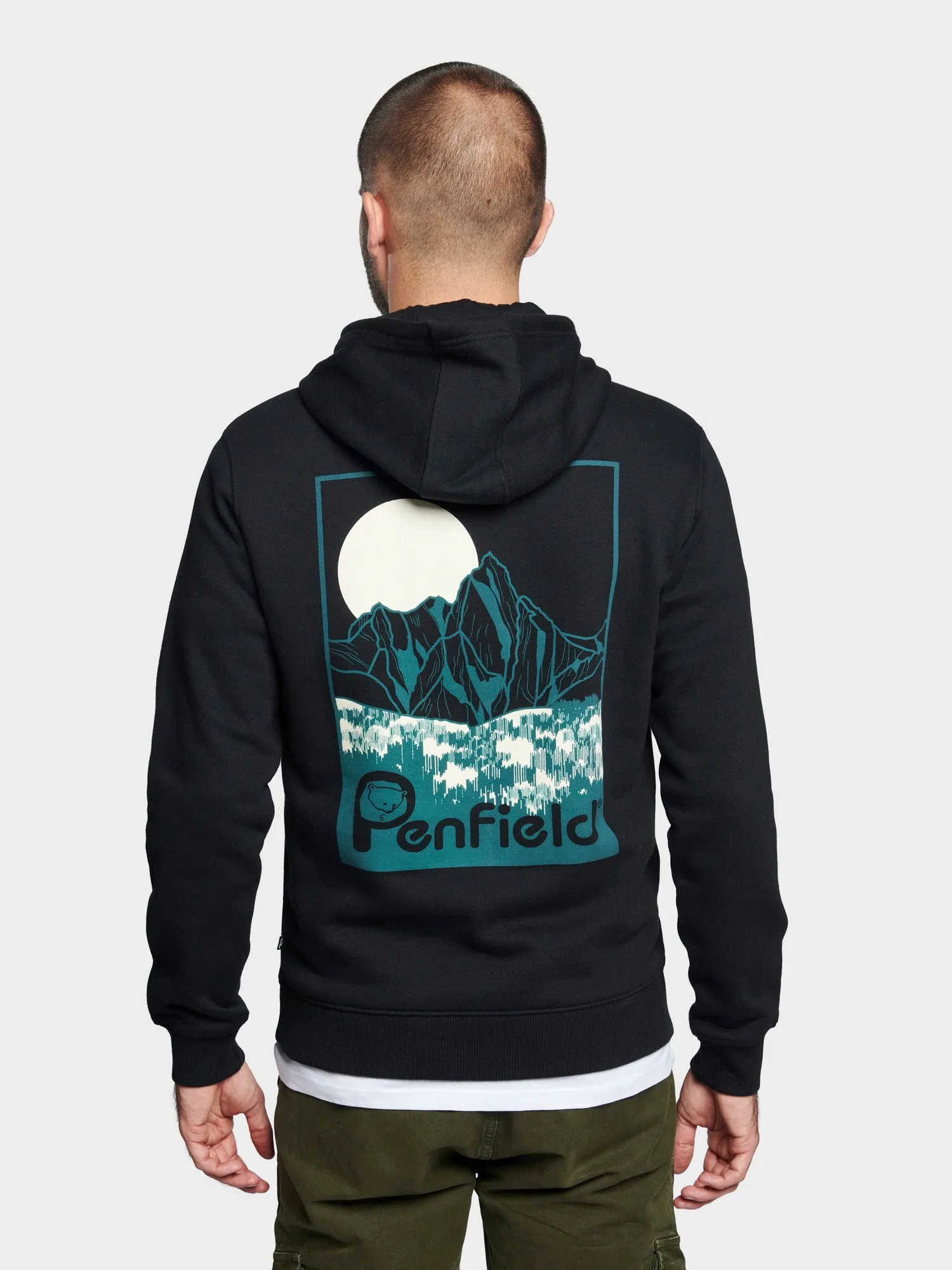 Washed Mountain Graphic Hoodie in Black sold by Penfield product image thumbnail 4