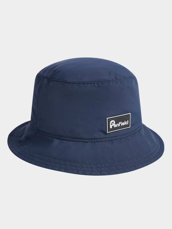 Nylon Bucket Hat in Navy Blue sold by Penfield