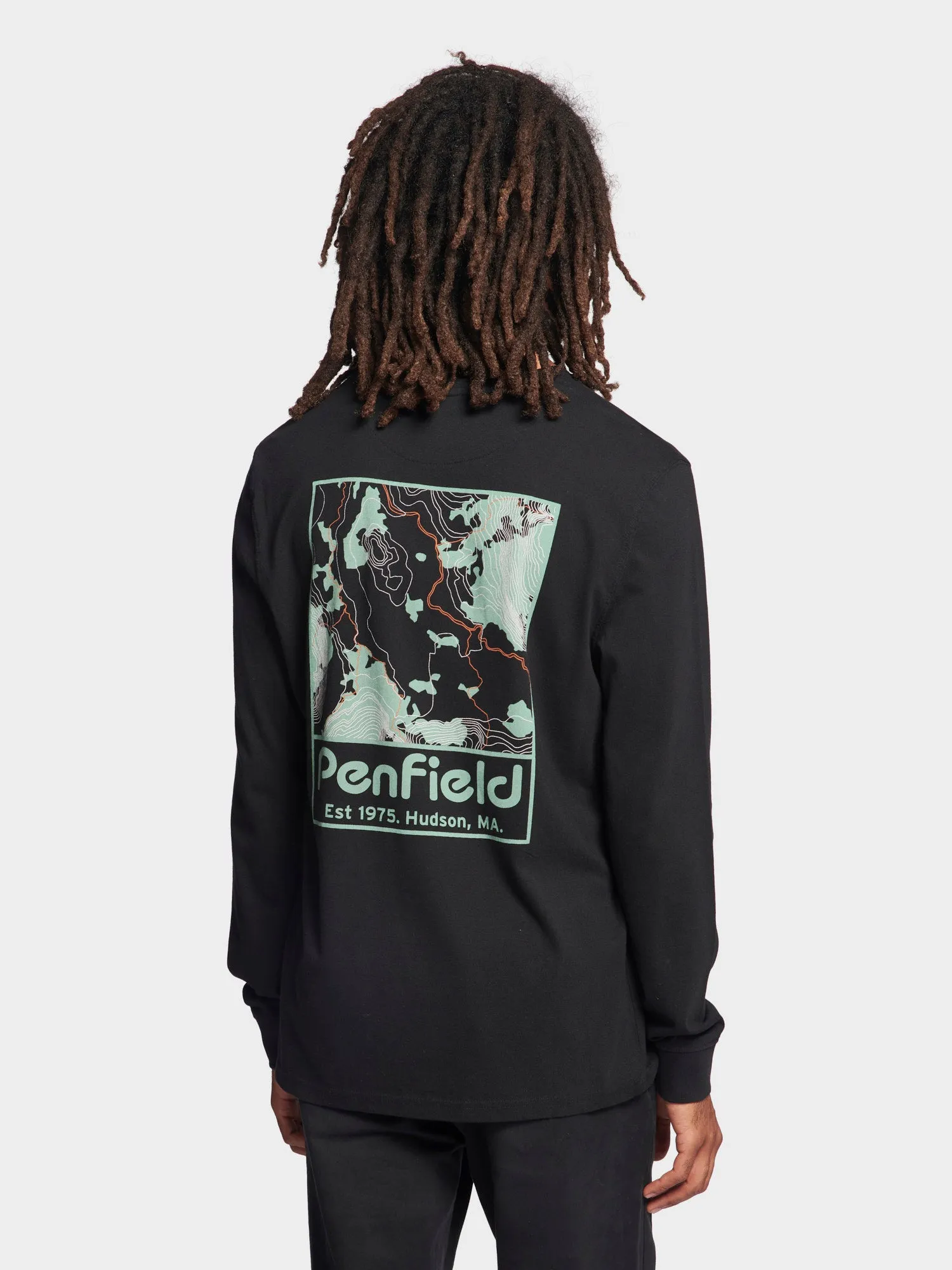 Yosemite Trail Satellite Long Sleeve T-Shirt in Black sold by Penfield product image thumbnail 2
