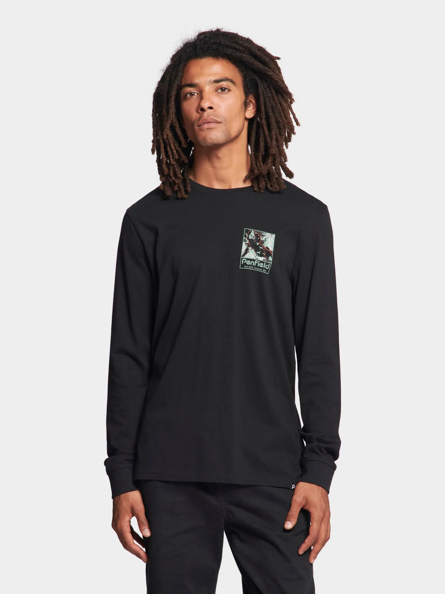 Yosemite Trail Satellite Long Sleeve T-Shirt in Black sold by Penfield product image thumbnail 3