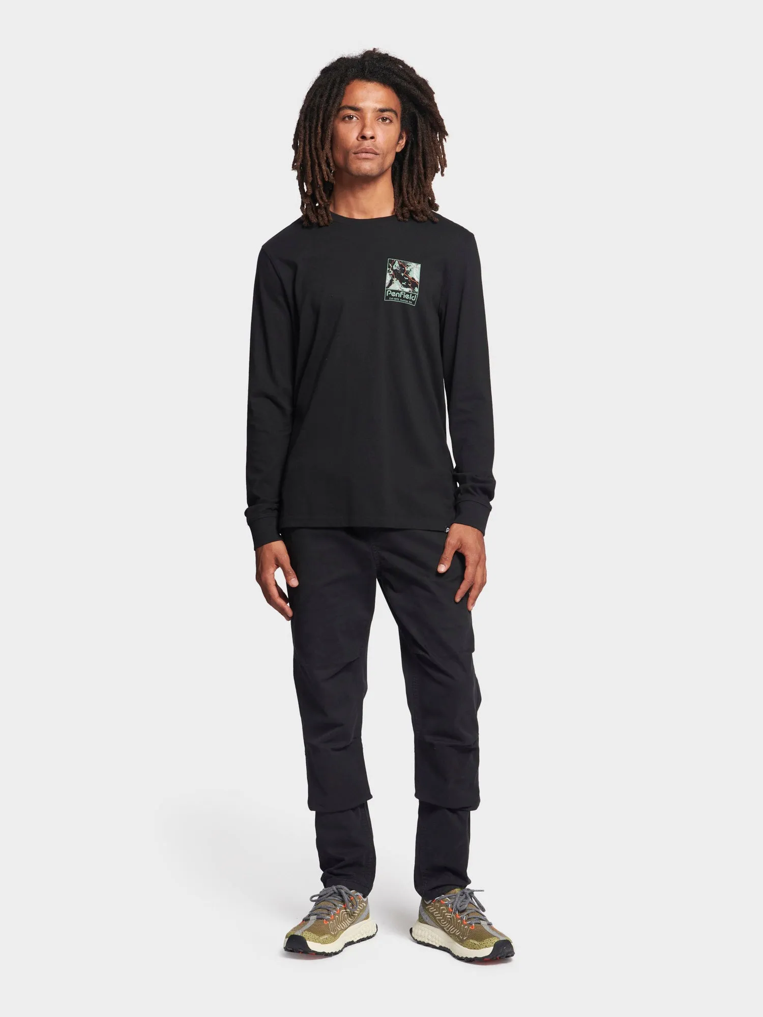 Yosemite Trail Satellite Long Sleeve T-Shirt in Black sold by Penfield product image thumbnail 4
