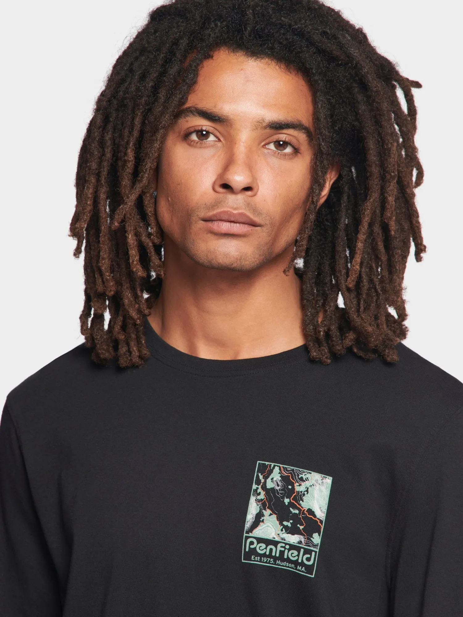 Yosemite Trail Satellite Long Sleeve T-Shirt in Black sold by Penfield product image thumbnail 5