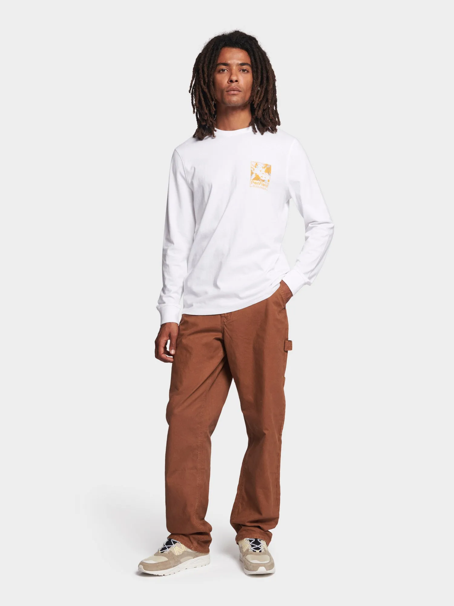 Yosemite Trail Satellite Long Sleeve T-Shirt in Bright White sold by Penfield product image thumbnail 4