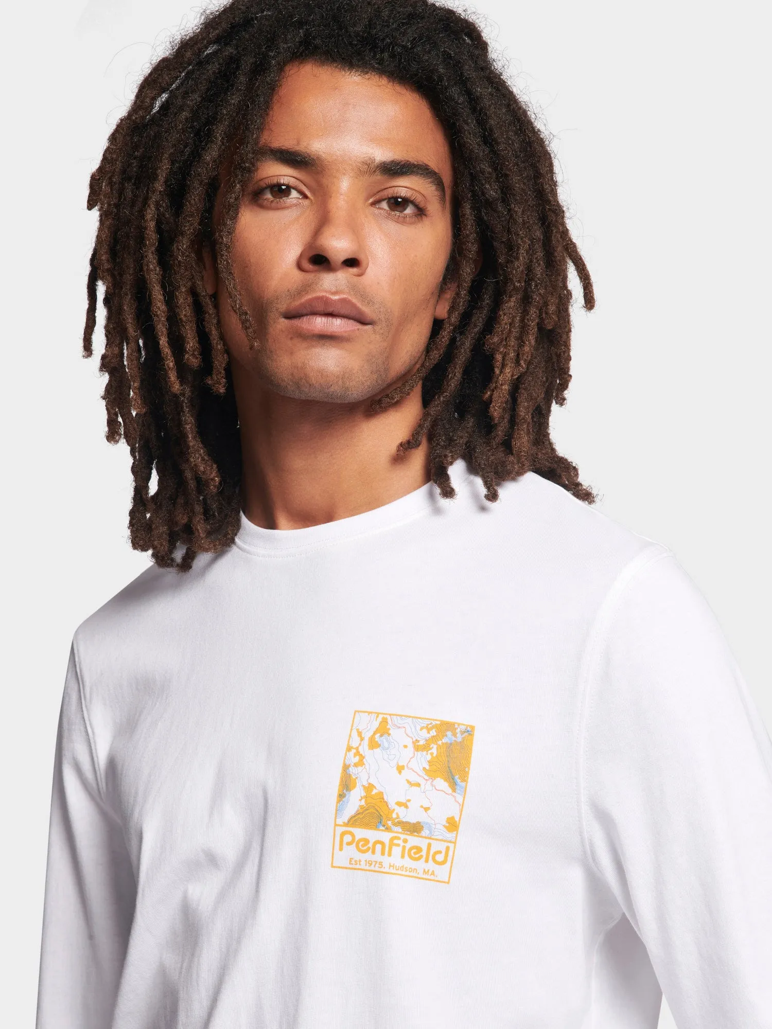 Yosemite Trail Satellite Long Sleeve T-Shirt in Bright White sold by Penfield product image thumbnail 5