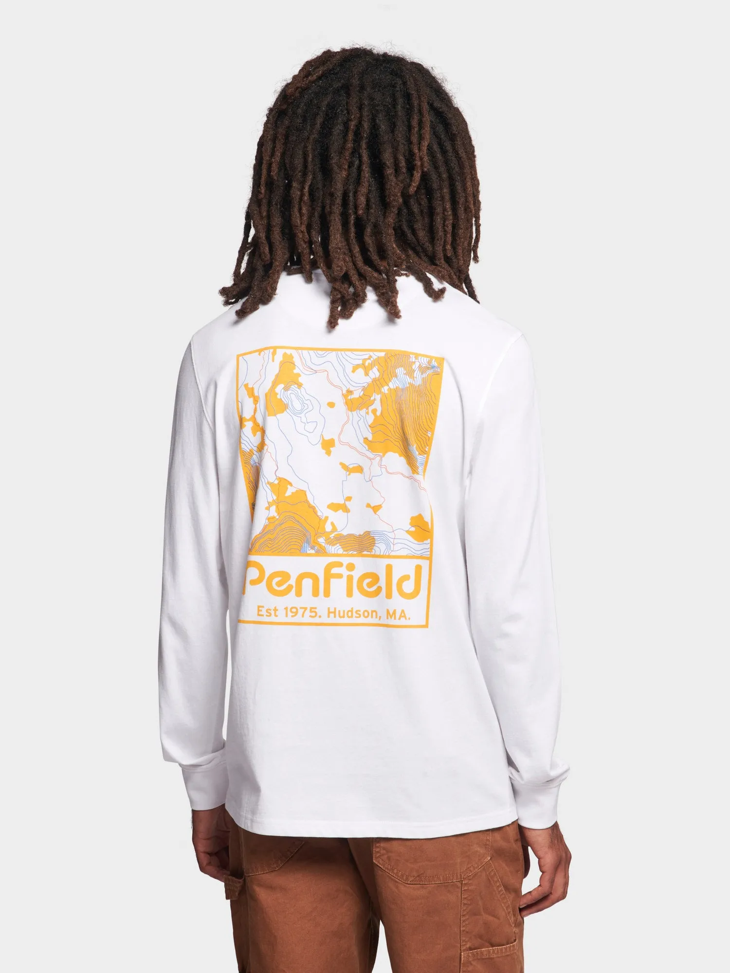 Yosemite Trail Satellite Long Sleeve T-Shirt in Bright White sold by Penfield product image thumbnail 2
