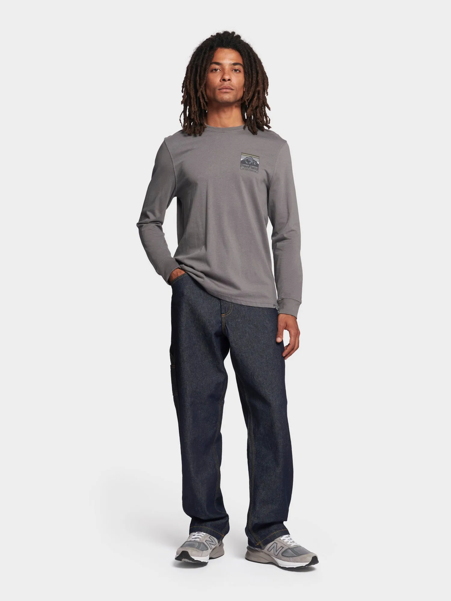 Back Graphic Long Sleeve T-Shirt in Castlerock sold by Penfield product image thumbnail 4