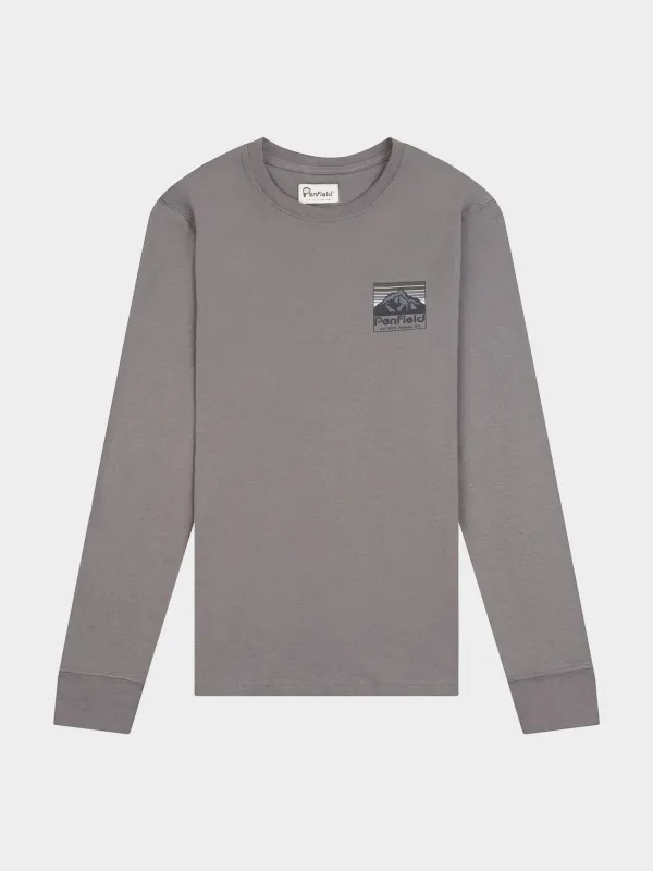 Back Graphic Long Sleeve T-Shirt in Castlerock sold by Penfield