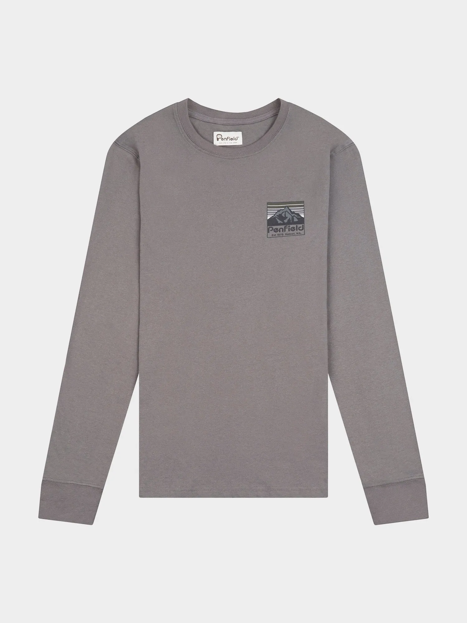 Back Graphic Long Sleeve T-Shirt in Castlerock sold by Penfield