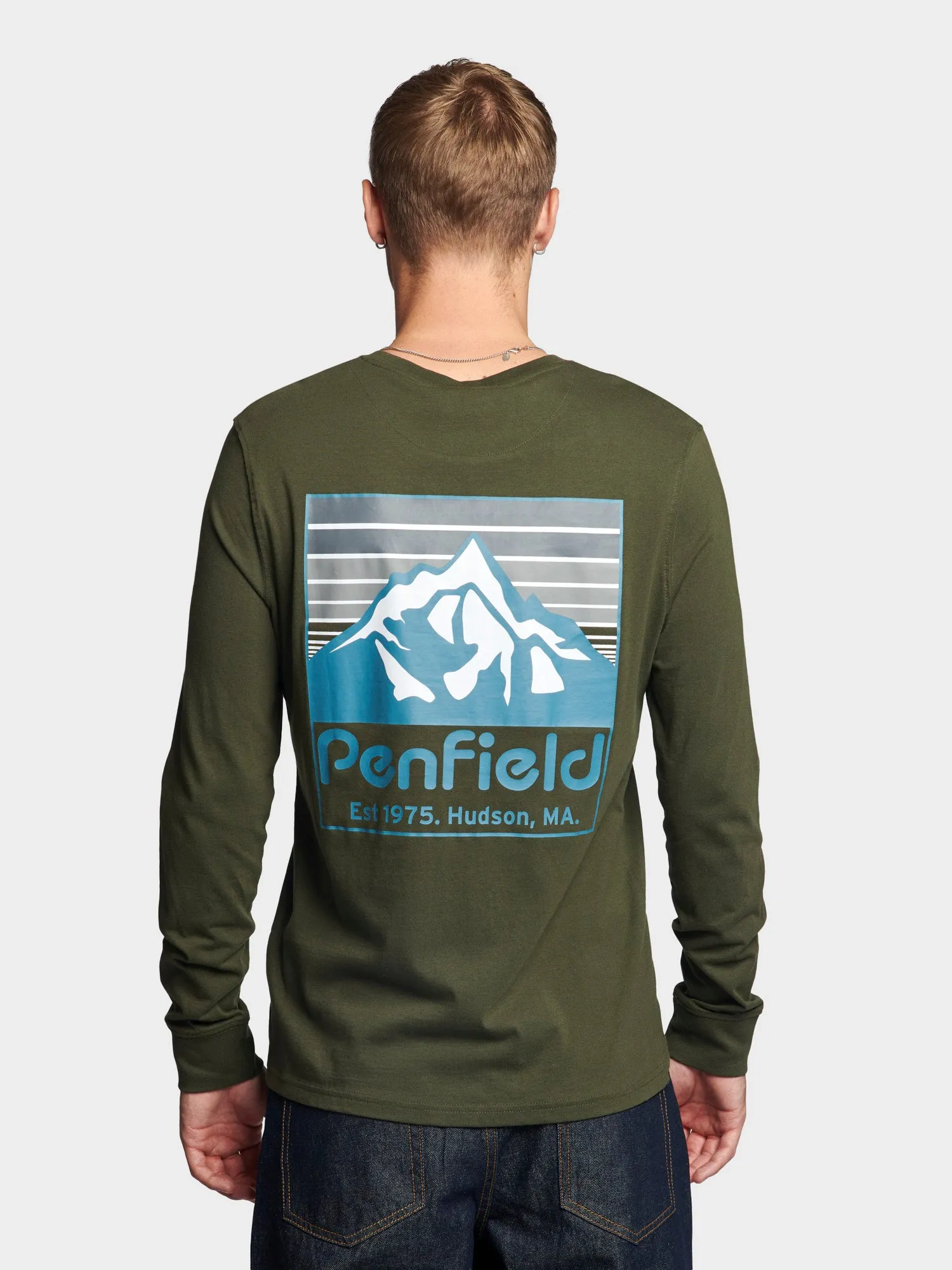 Back Graphic Long Sleeve T-Shirt in Forest Night sold by Penfield product image thumbnail 4