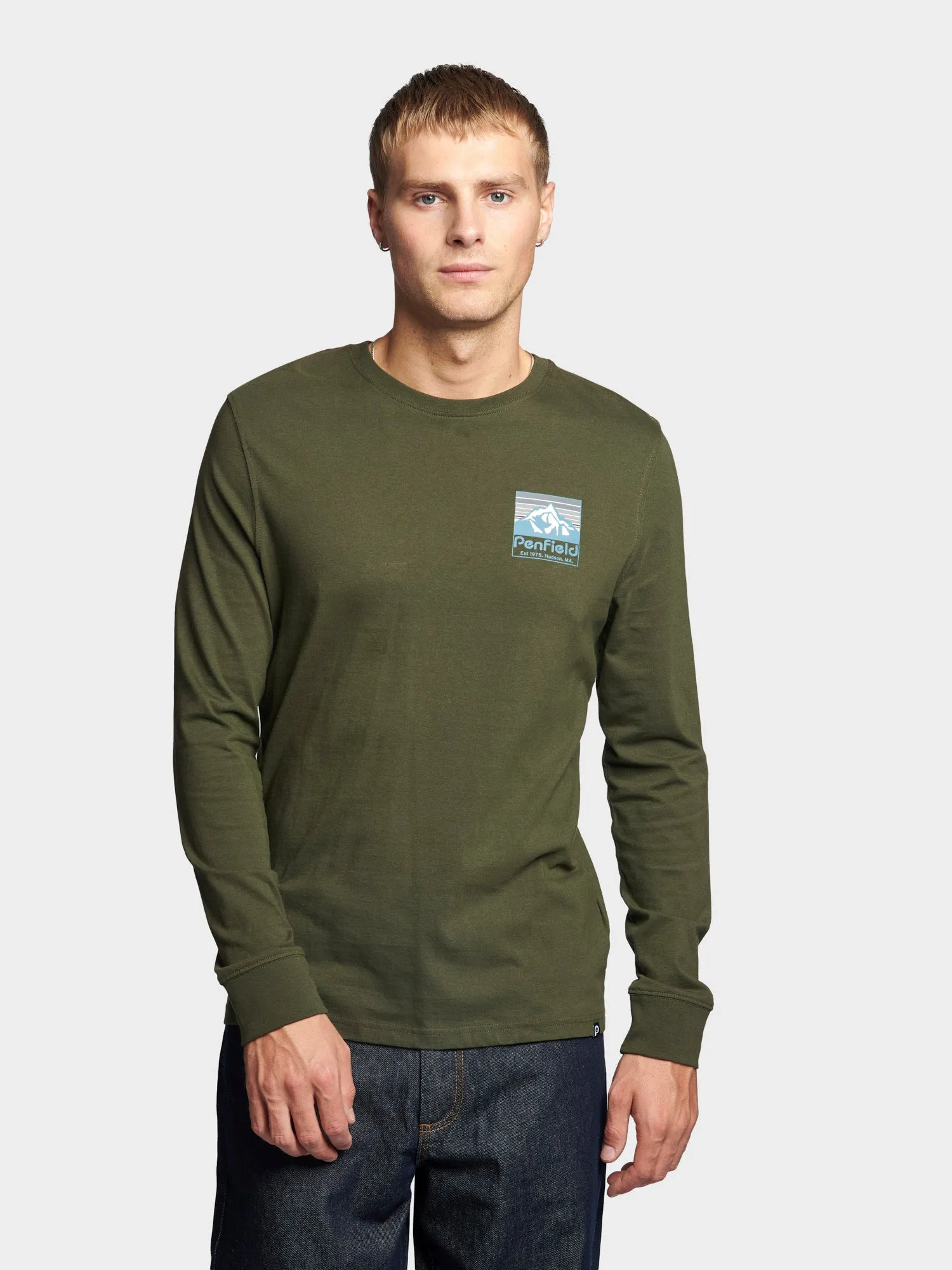 Back Graphic Long Sleeve T-Shirt in Forest Night sold by Penfield product image thumbnail 3