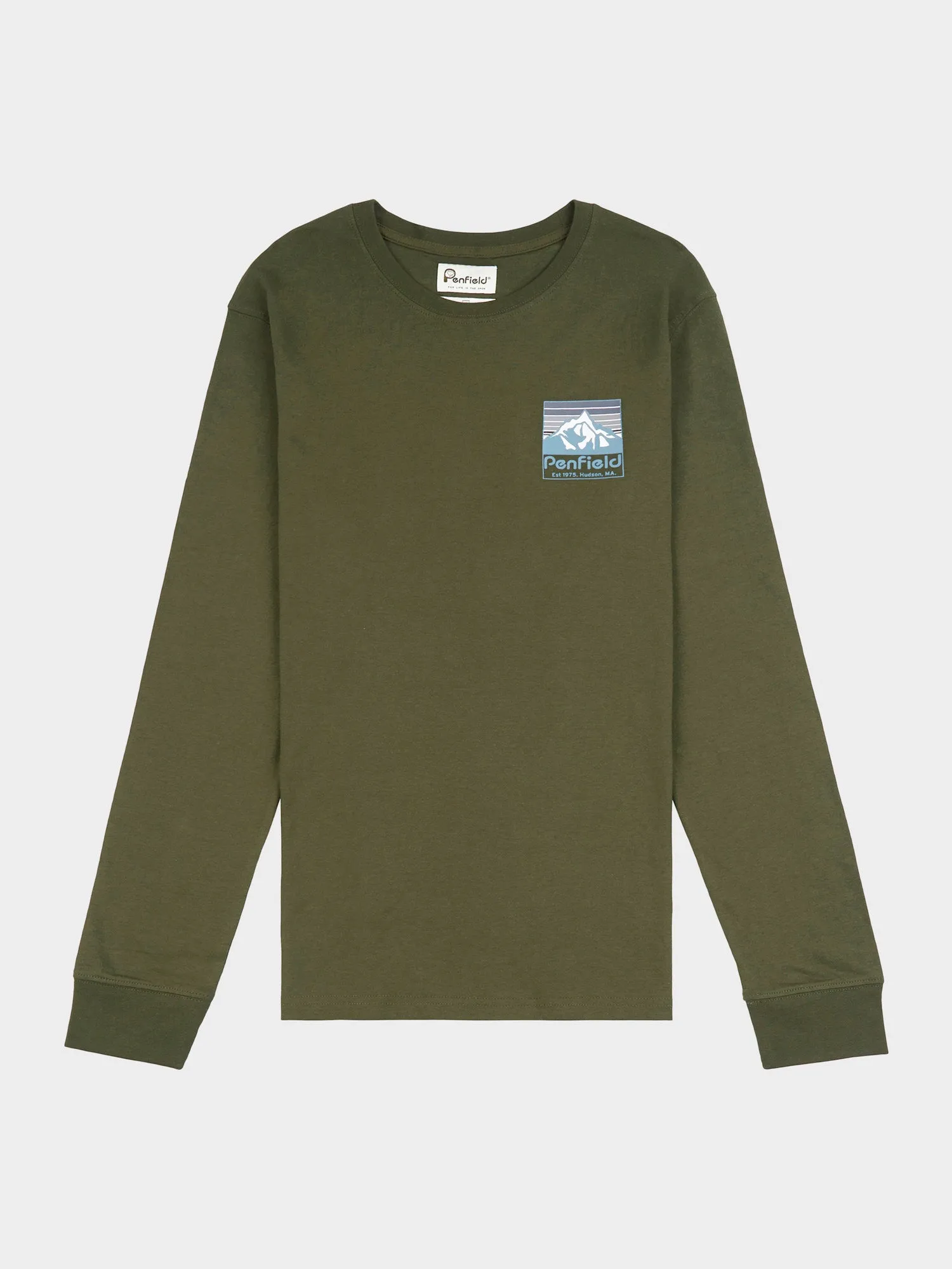Back Graphic Long Sleeve T-Shirt in Forest Night sold by Penfield