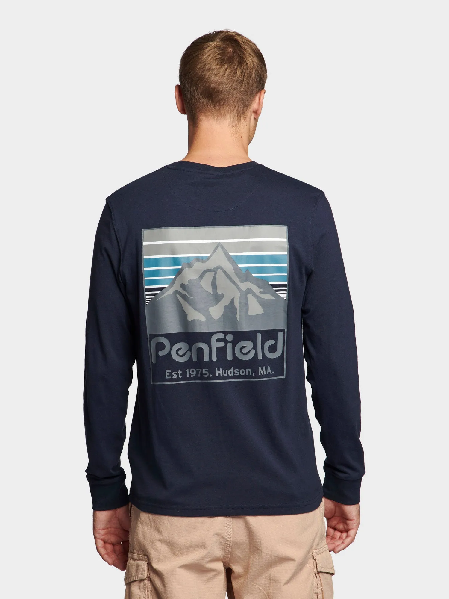 Back Graphic Long Sleeve T-Shirt Navy Blue sold by Penfield product image thumbnail 4