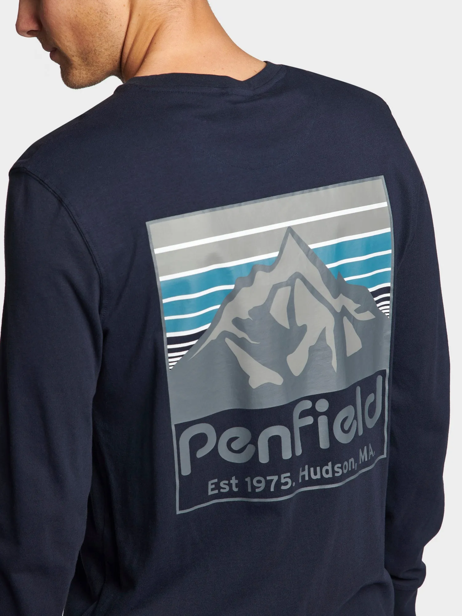 Back Graphic Long Sleeve T-Shirt Navy Blue sold by Penfield product image thumbnail 2