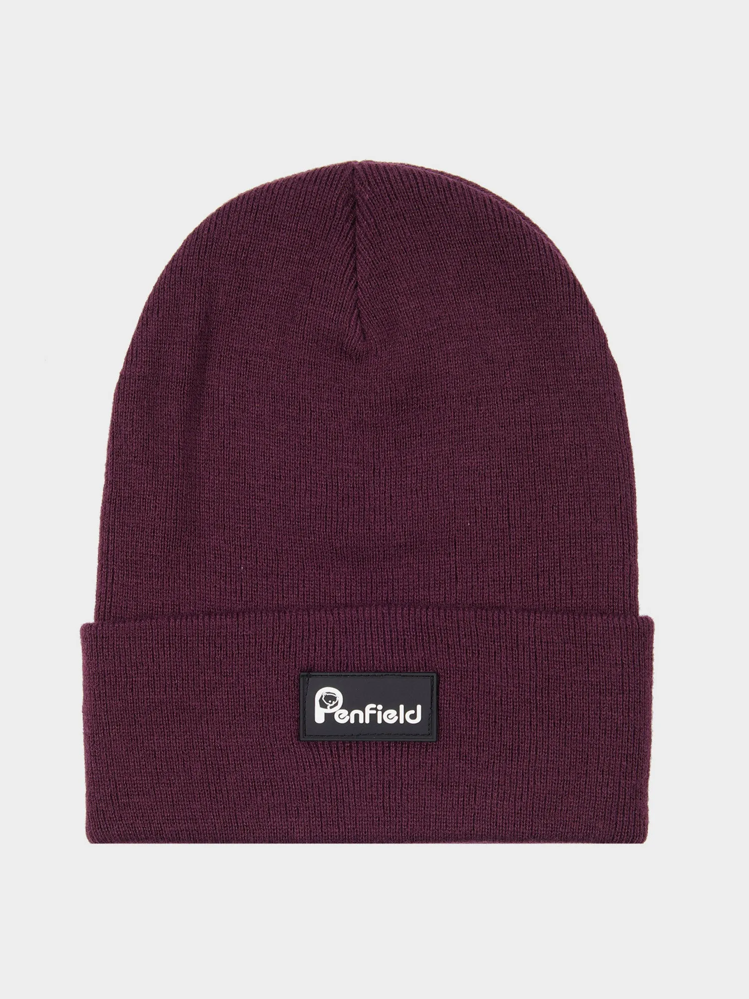 Reverse Badge Beanie in Winetasting sold by Penfield