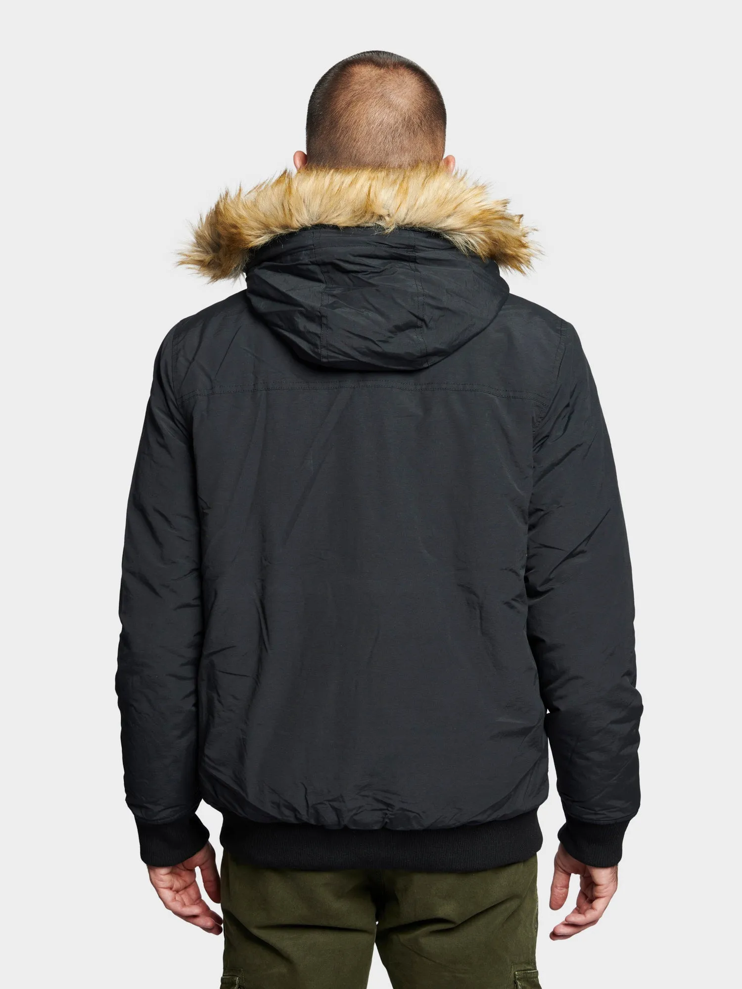 Hudson Script Arctic Bomber Jacket in Black sold by Penfield product image thumbnail 5