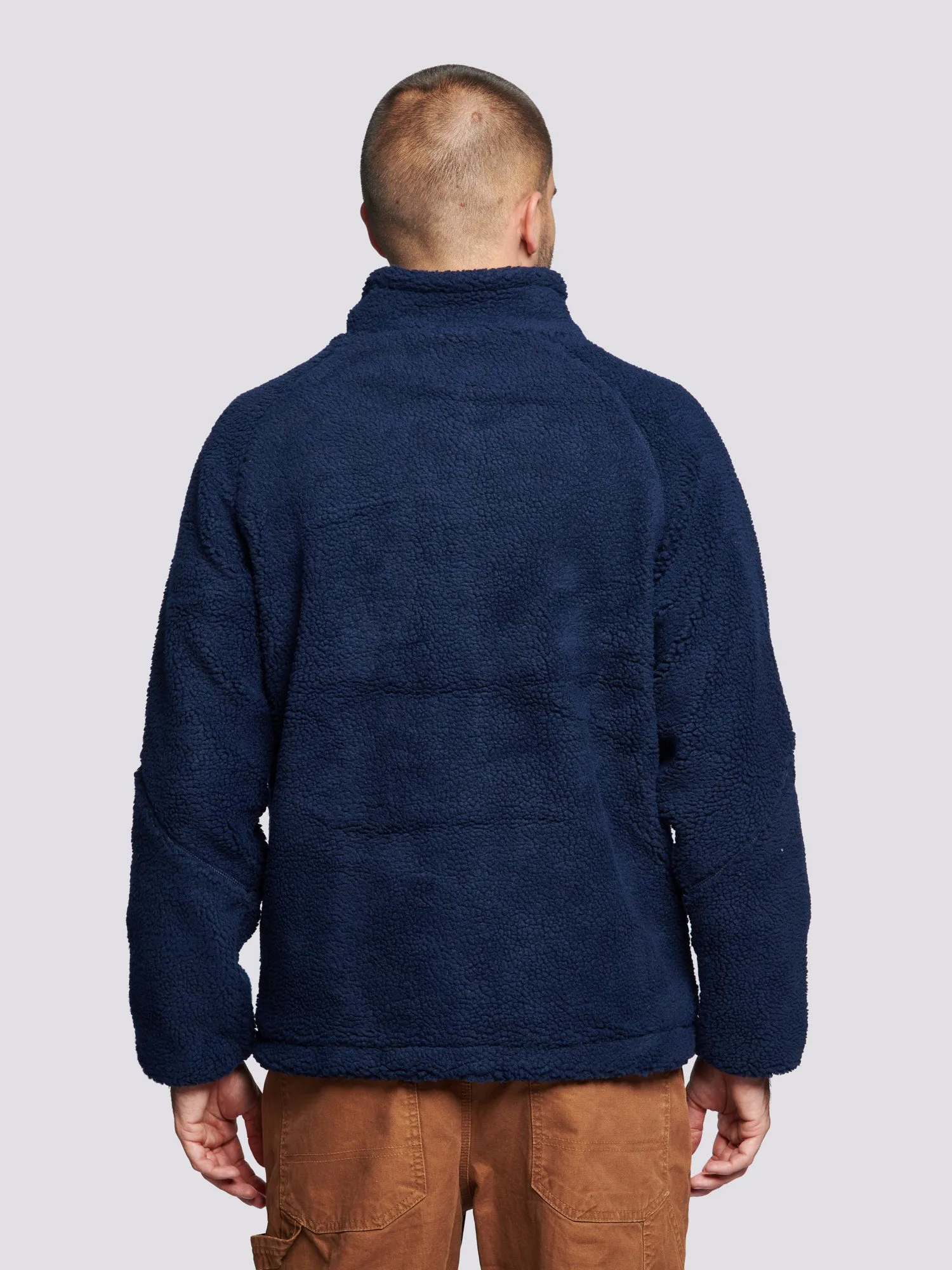 Angled Pocket Fleece Jacket in Navy Blue sold by Penfield product image thumbnail 5